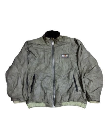 image of Racing Vintage Ralli Art Bomber Jacket in Army Green, Men's (Size XL)