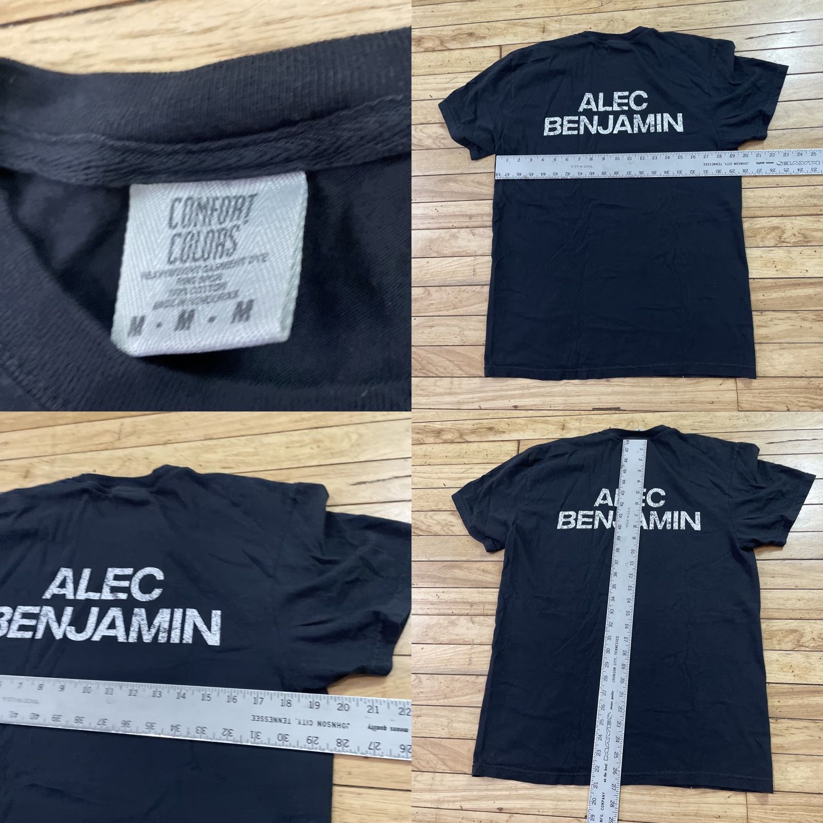 Comfort Colors Alec Benjamin Music Shirt Men M Black Starboy Indie Alt Pop Musician Graphic Tee Shirt Size US M / EU 48-50 / 2 - 8 Thumbnail
