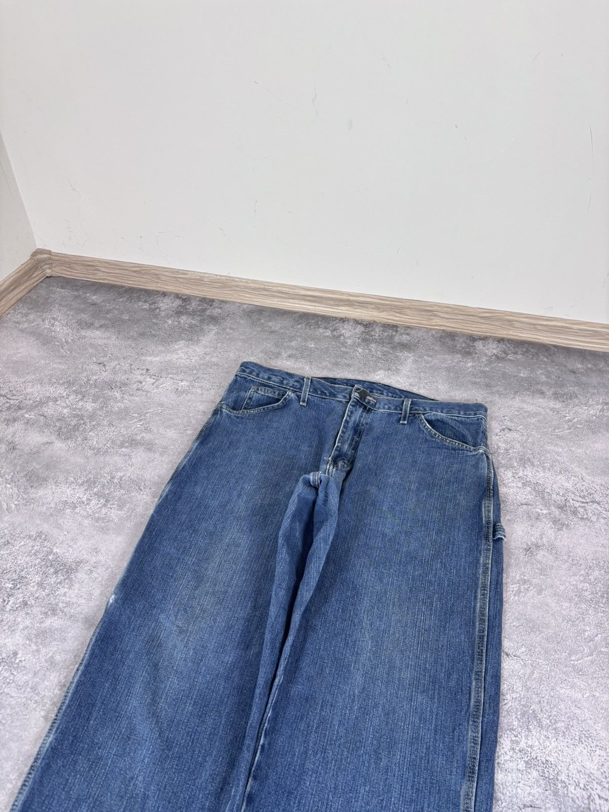 Dickies Dickies Men’s Blue Denim Jeans Straight Relaxed Fit Workwear Size US 36 / EU 52 - 10 Thumbnail
