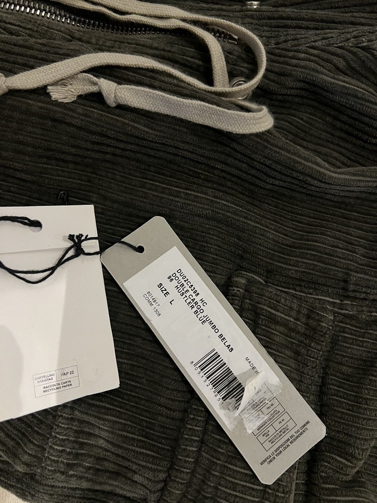 Rick Owens × Rick Owens Drkshdw Rick Owens Cargo Bela Size US 34 / EU 50 - 3 Thumbnail
