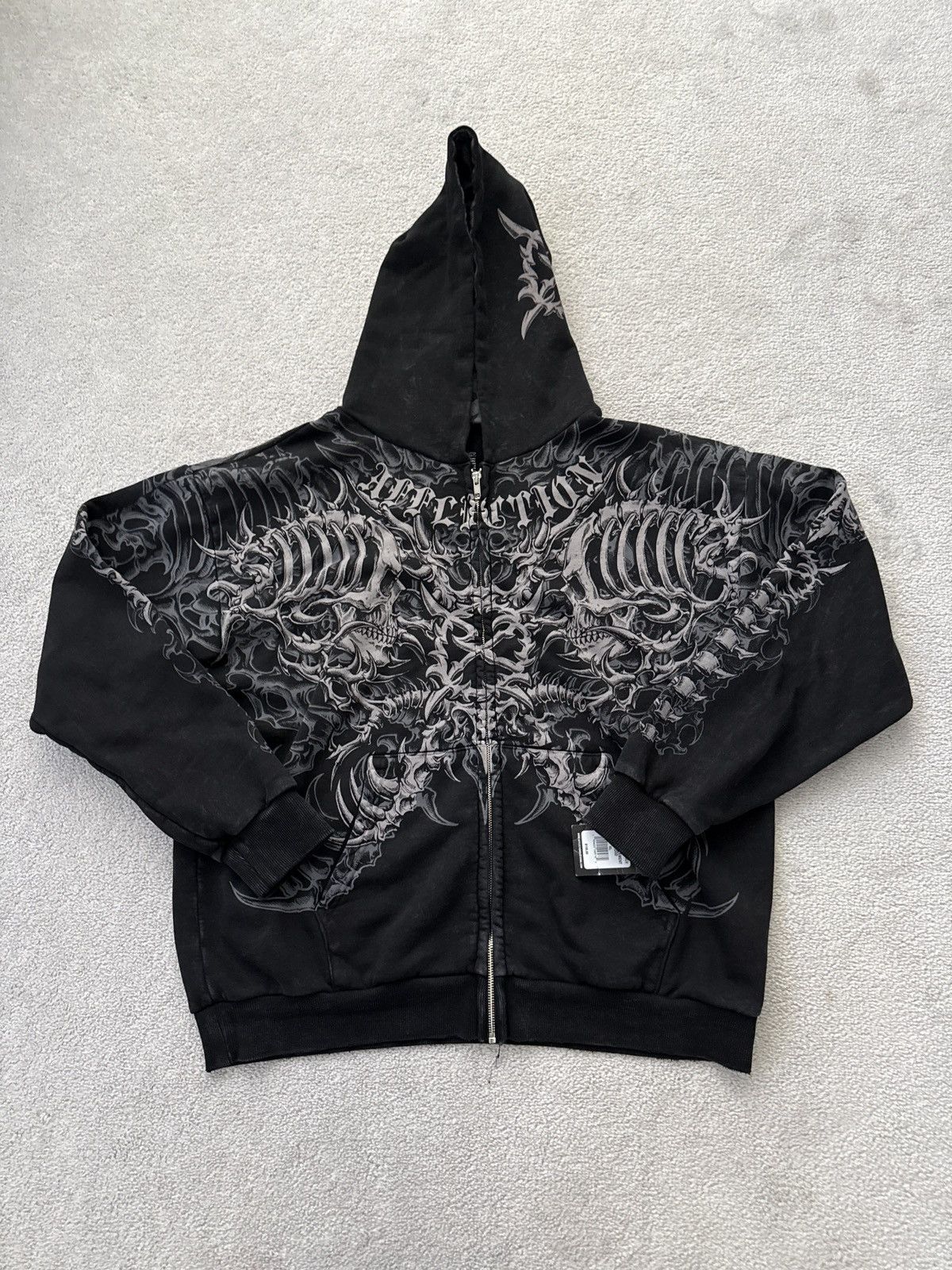 Ken Carson Ken Carson Affliction Gorecore Lament Zip Up Hoodie Size XL Size US XL / EU 56 / 4 - 1 Thumbnail