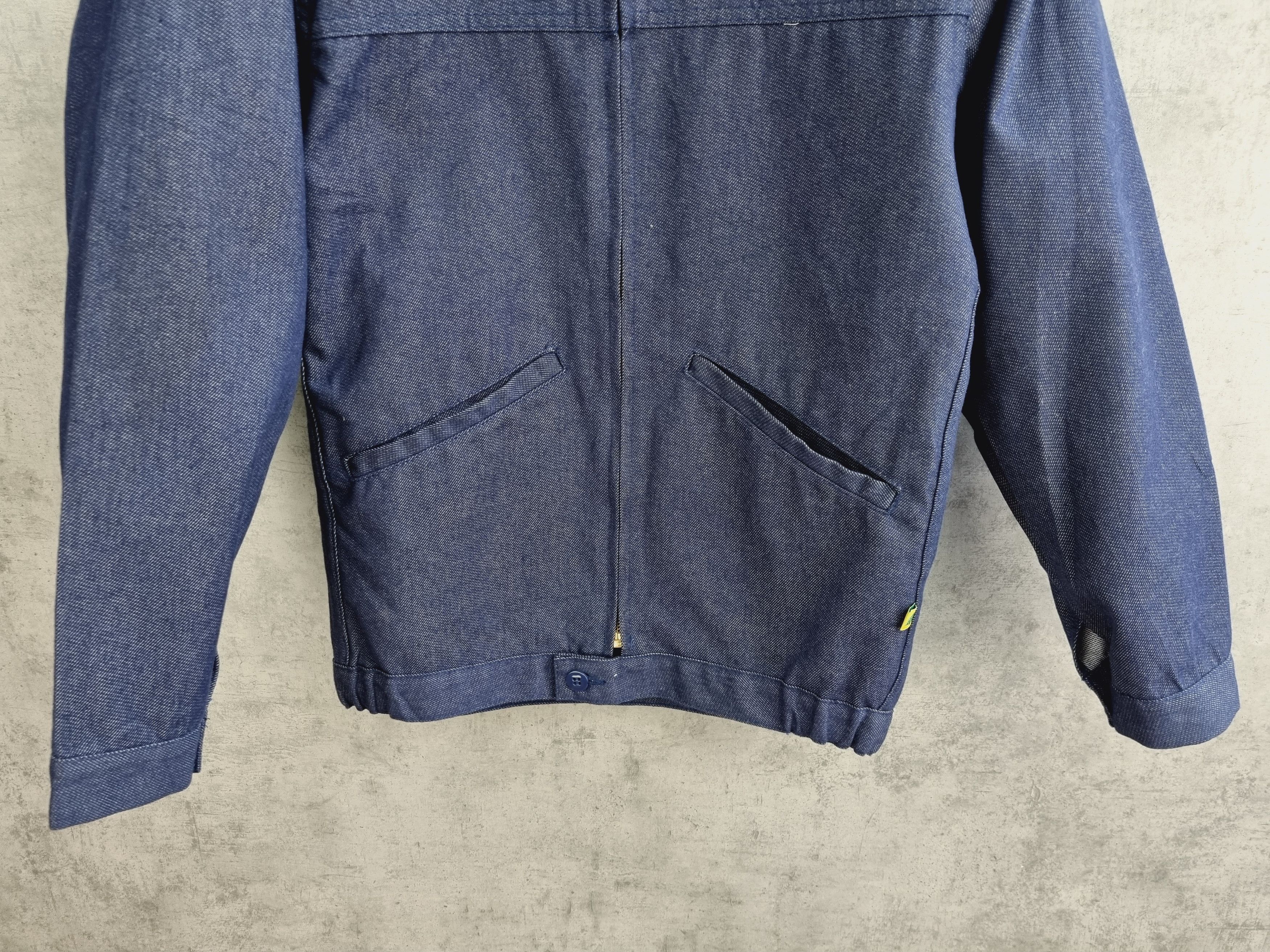 Vintage 90s French Chore Selvedge Denim Bomber Size US M / EU 48-50 / 2 - 5 Thumbnail