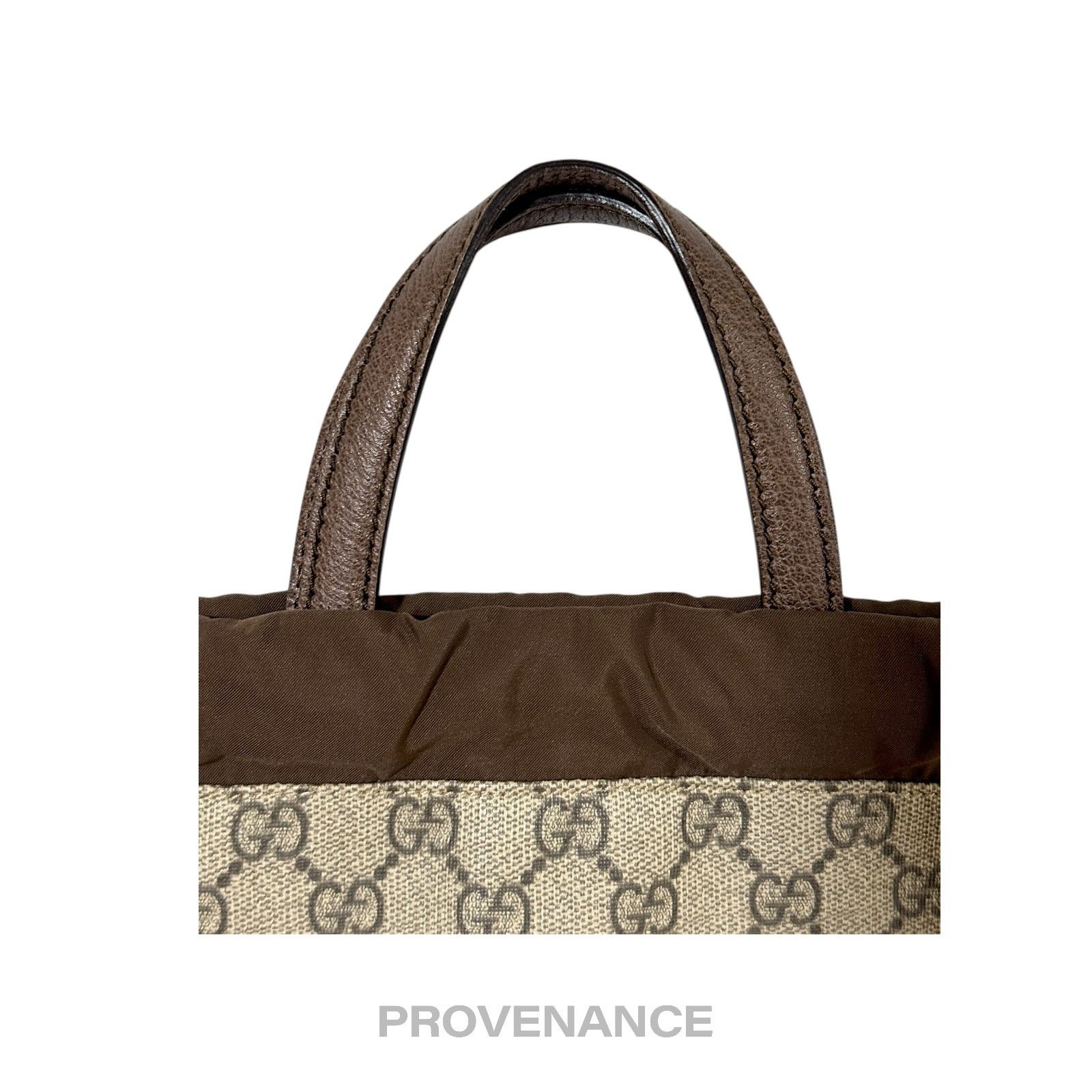 Gucci 🔴 Gucci Neo Vintage Drawstring Tote Backpack - GG Canvas Size ONE SIZE - 5 Thumbnail