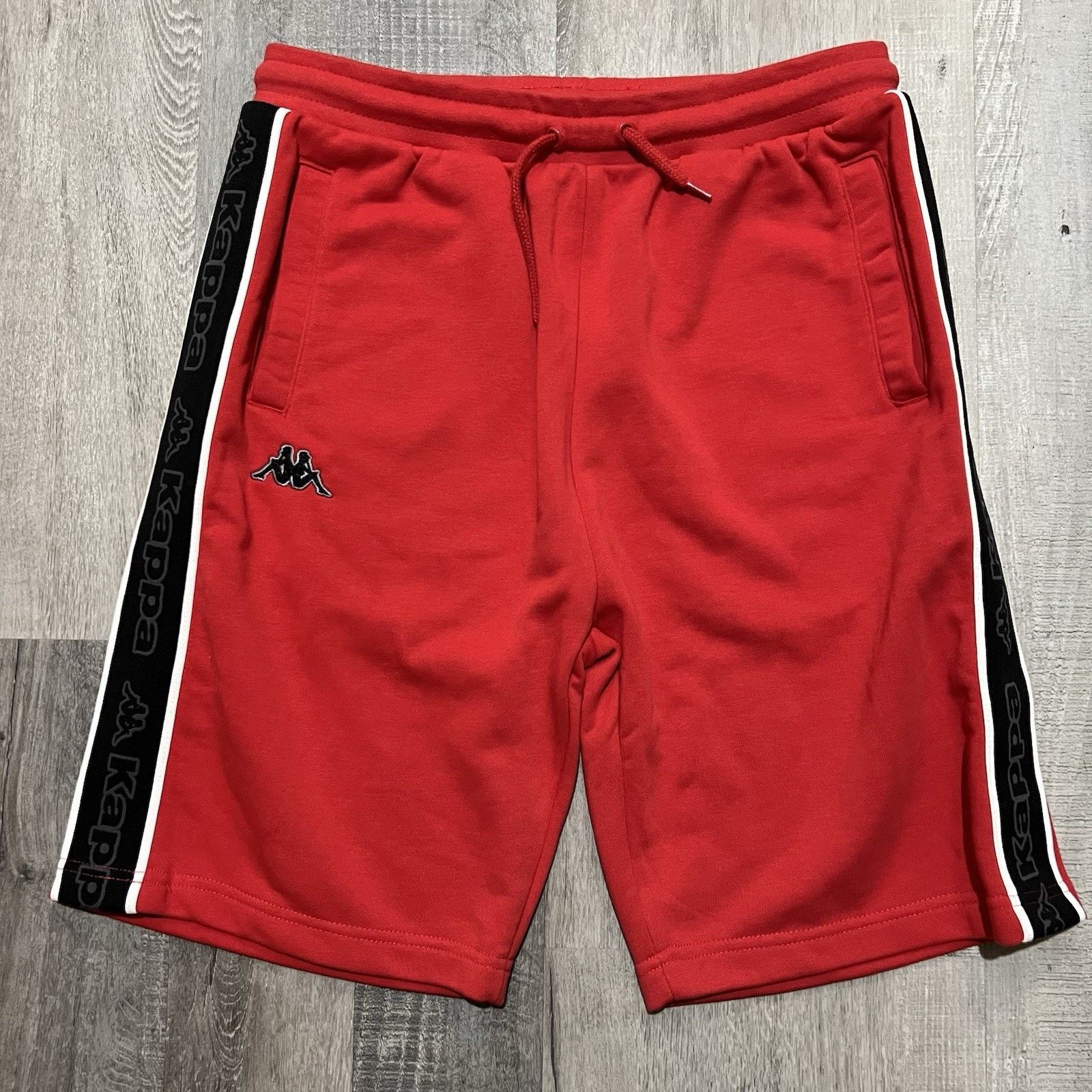Kappa Kappa Red Sweat Shorts Drawstring Repeat Logo Size L Size US 30 / EU 46 - 1 Thumbnail