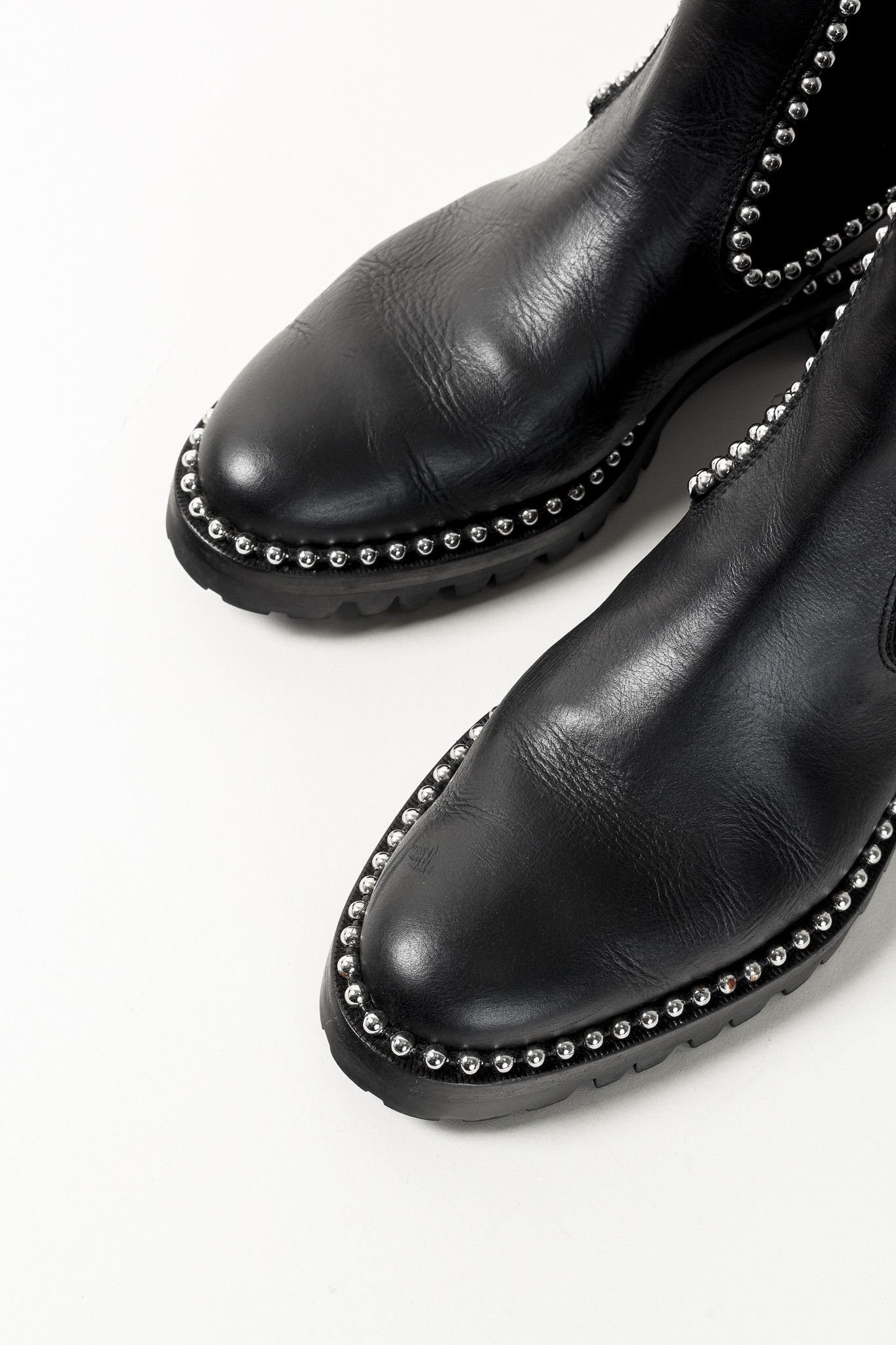 Alexander Wang Alexander Wang Spencer Silver Studded Lug Chelsea Boots Size US 10 / IT 40 - 6 Thumbnail