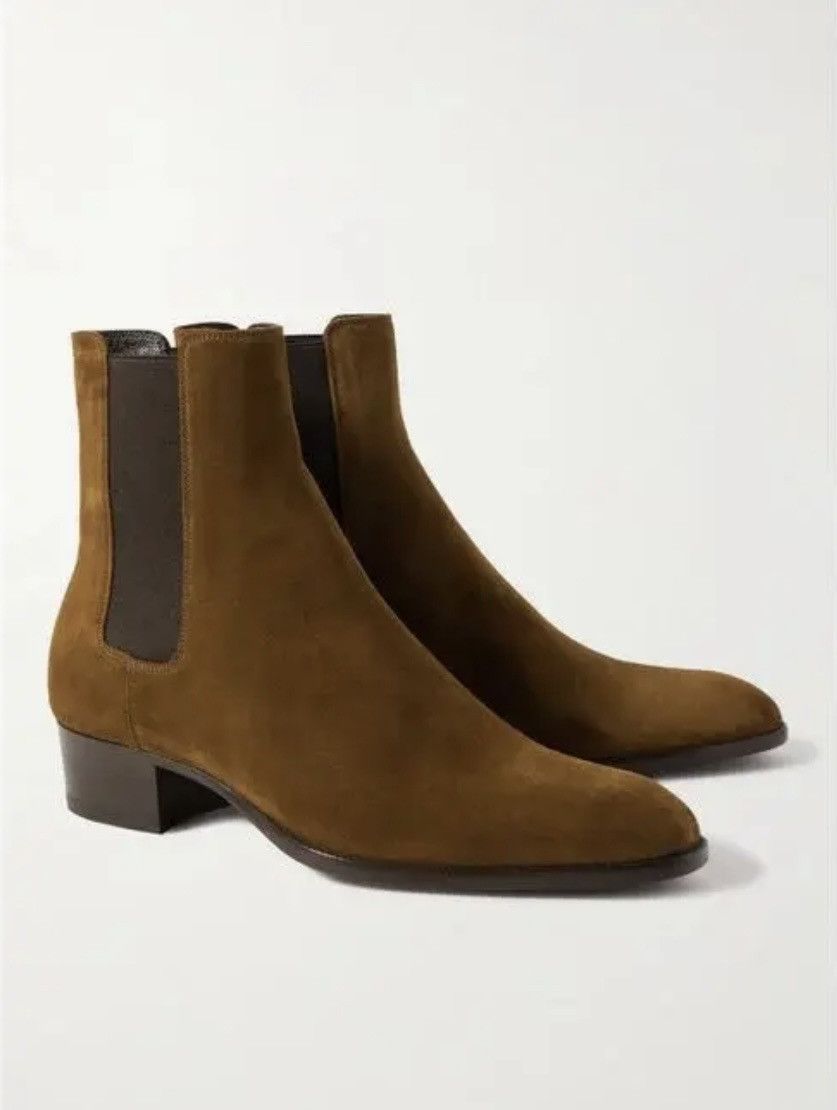 Saint Laurent Paris Saint Laurent Wyatt Chelsea Boots Suede Size US 11 / EU 44 - 2 Thumbnail