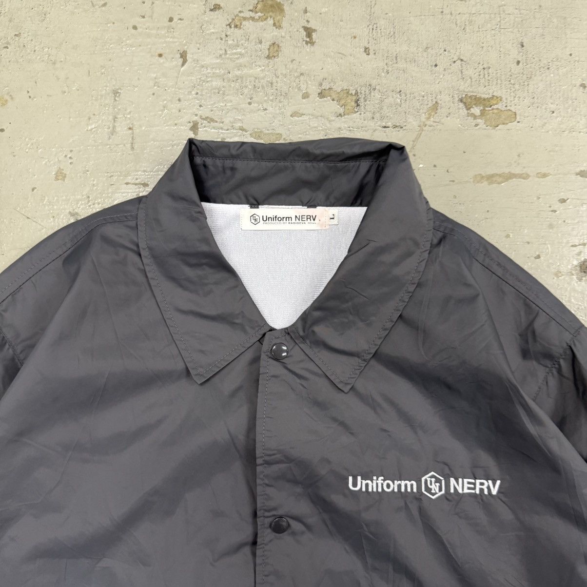 Japanese Brand EVANGELION NERV COACH JACKET ANIME Size US L / EU 52-54 / 3 - 5 Thumbnail
