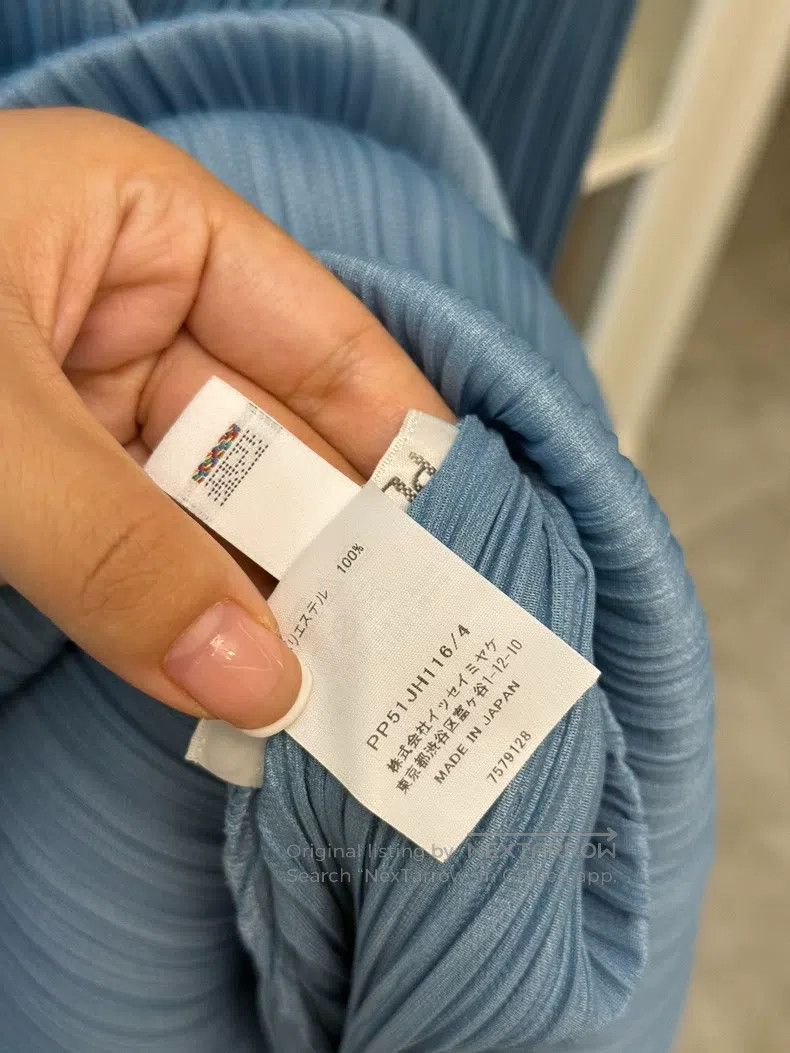 Issey Miyake Issey Miyake Sky Blue Frog - Button Dress Size XL / US 12-14 / IT 48-50 - 5 Thumbnail
