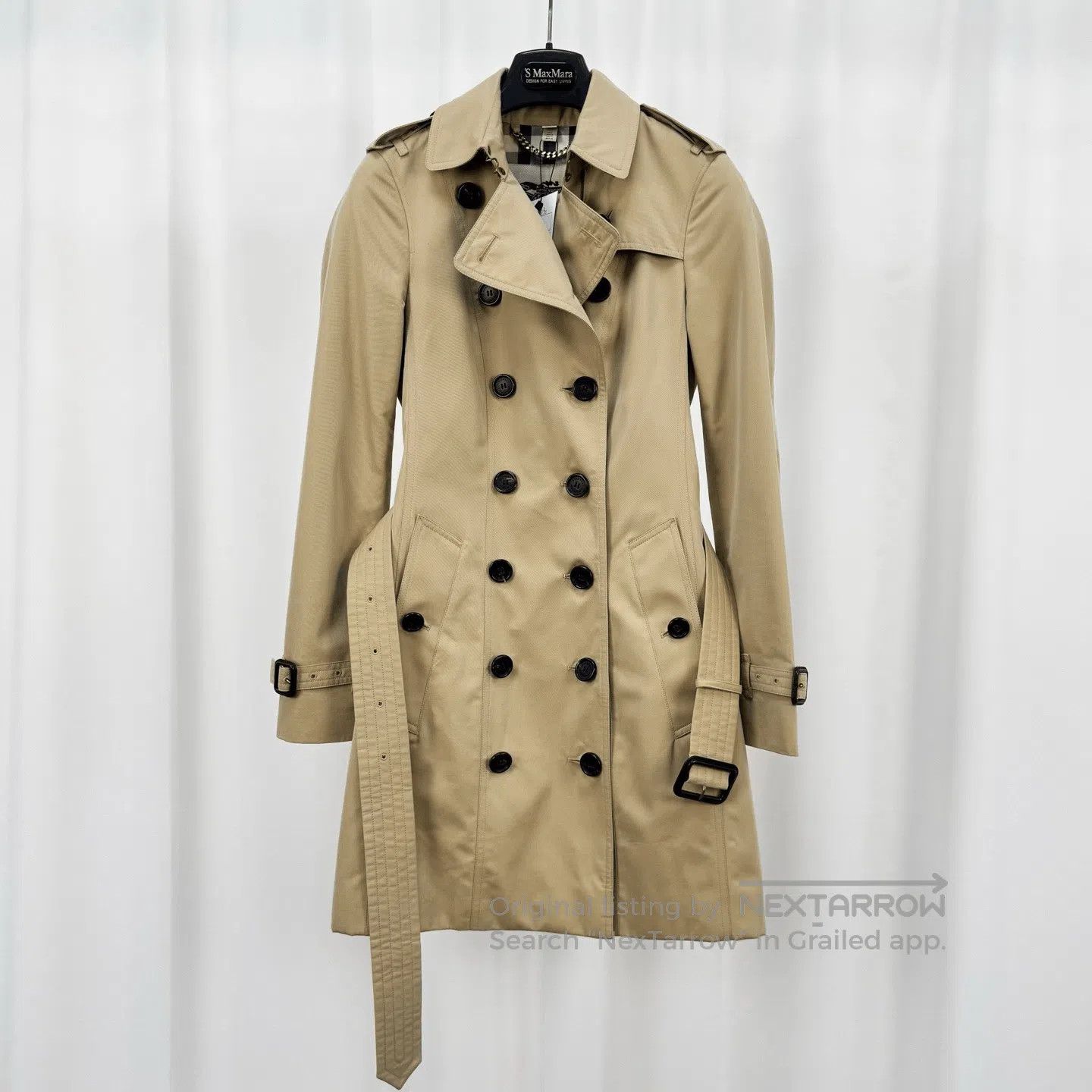 Burberry Burberry Beige Check Lining Trench Coat. Size M / US 6-8 / IT 42-44 - 1 Thumbnail