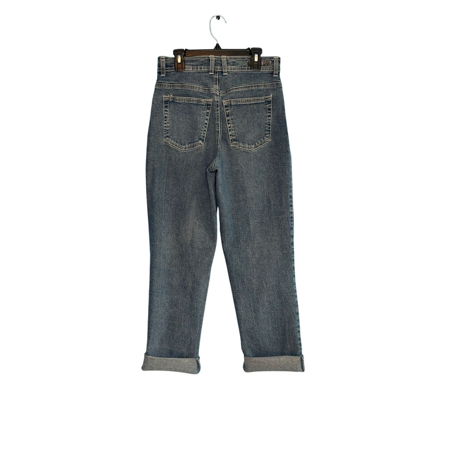 Gloria Vanderbilt Gloria Vanderbilt blue cuffed mom jeans size 6 Size 28" / US 6 / IT 42 - 7 Thumbnail