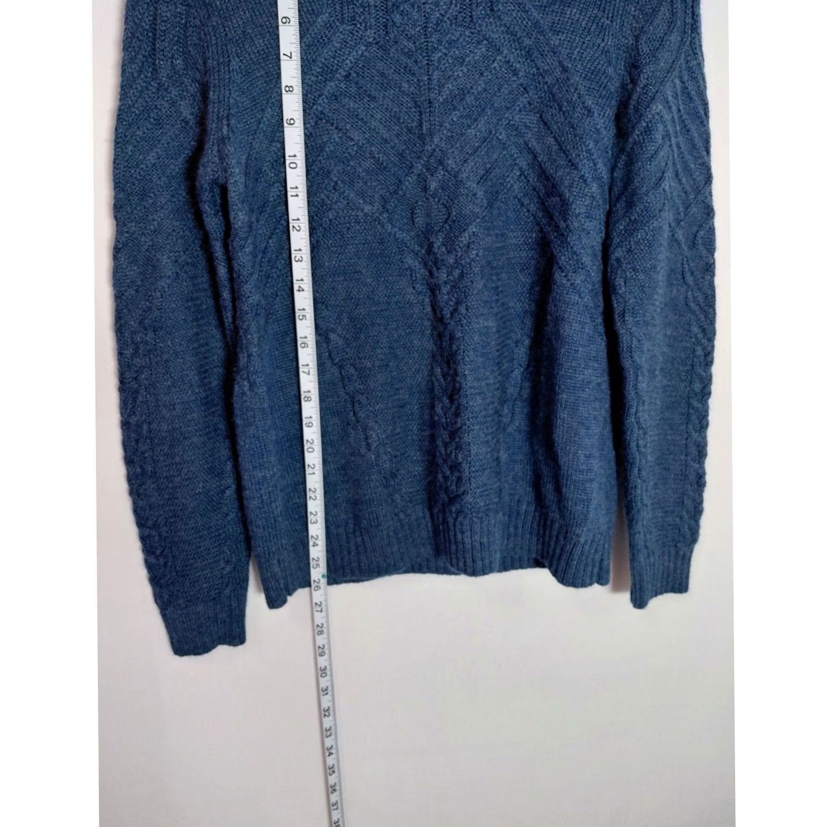 Orvis Orvis Wool Blend Sweater Blue Solid Knit Women Size M Kev Size M / US 6-8 / IT 42-44 - 5 Thumbnail