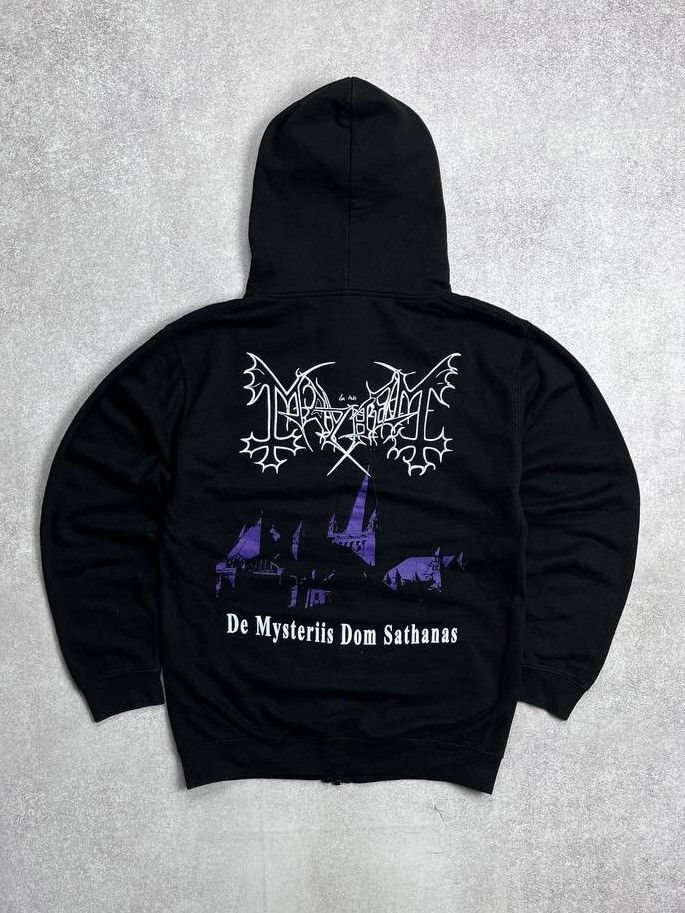 Band Tees Vintage Mayhem Mysteriis Dom Sathanas Boxy Zip Hoodie L Size US L / EU 52-54 / 3 - 1 Thumbnail