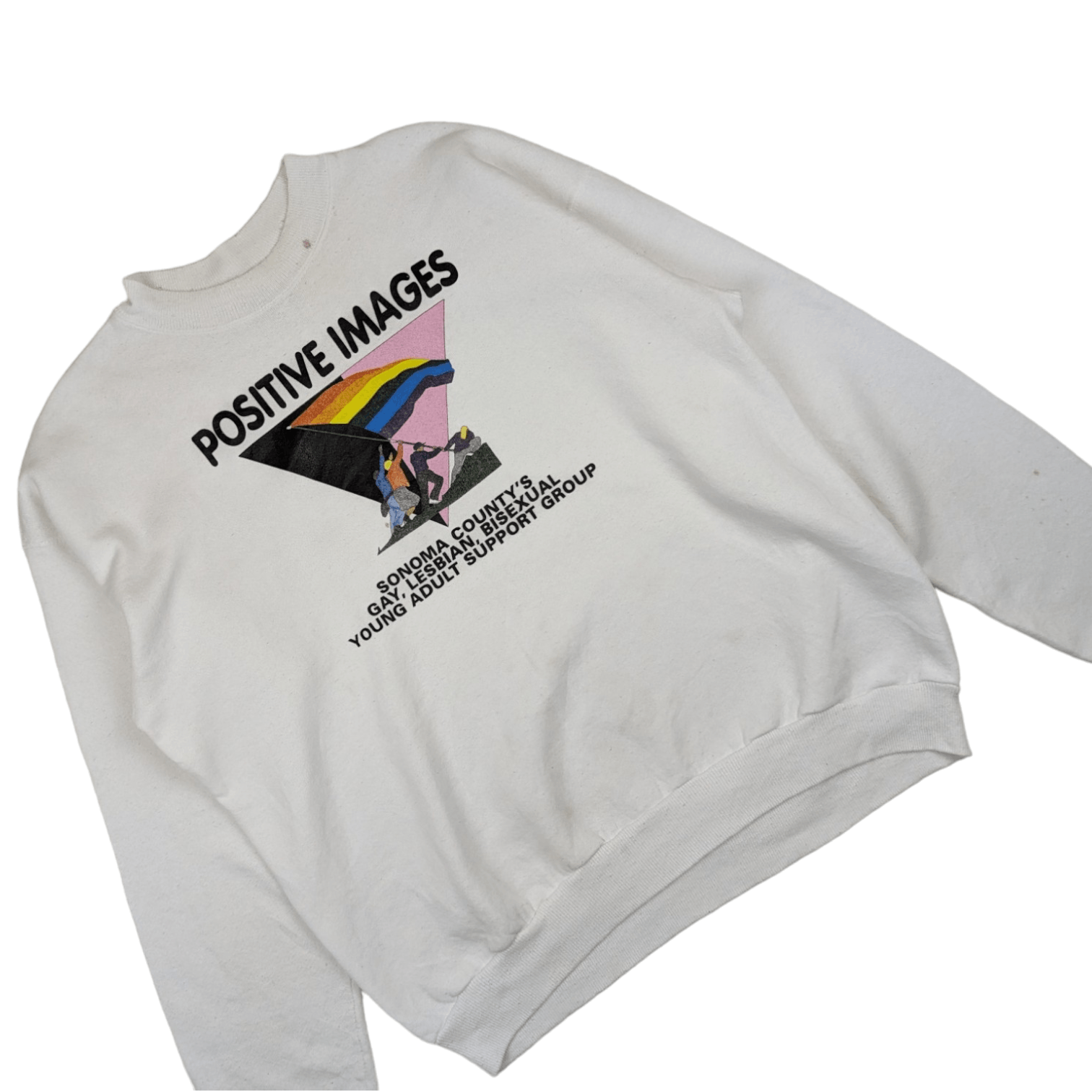 Hanes Vintage Hanes LGBT Sonoma County Positive Image Sweatshirt Size L / US 10 / IT 46 - 2 Thumbnail