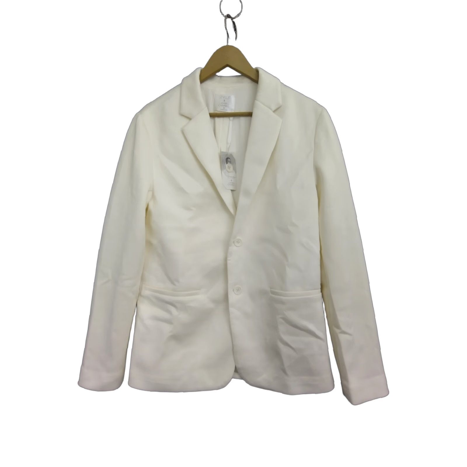 Vintage Stylus X LaDarius Campbell Lightweight Jacket Blazer Casual Ivory Mens S/M Size 36R - 1 Thumbnail