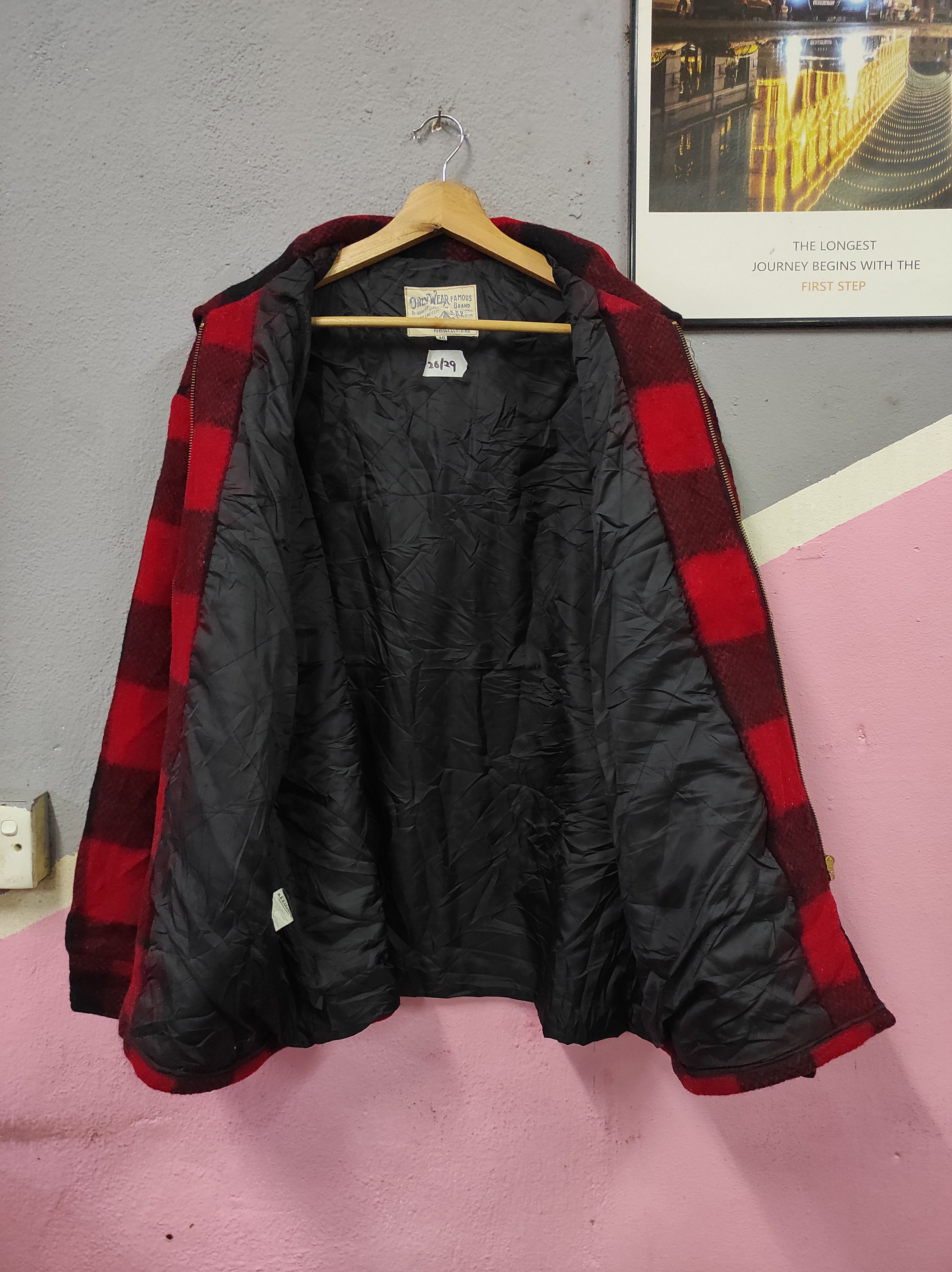 Flannel × Japanese Brand ONLY WEAR B.B.H CLOTHING COMFORTABLE PLAID HEAVY JACKET Size US L / EU 52-54 / 3 - 4 Thumbnail