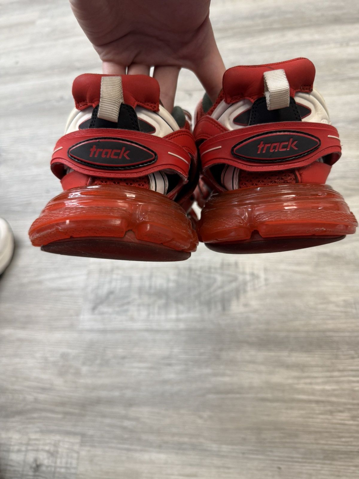 Balenciaga Balenciaga Track Runner Clear Sole - Red Size US 8 / EU 41 - 5 Thumbnail