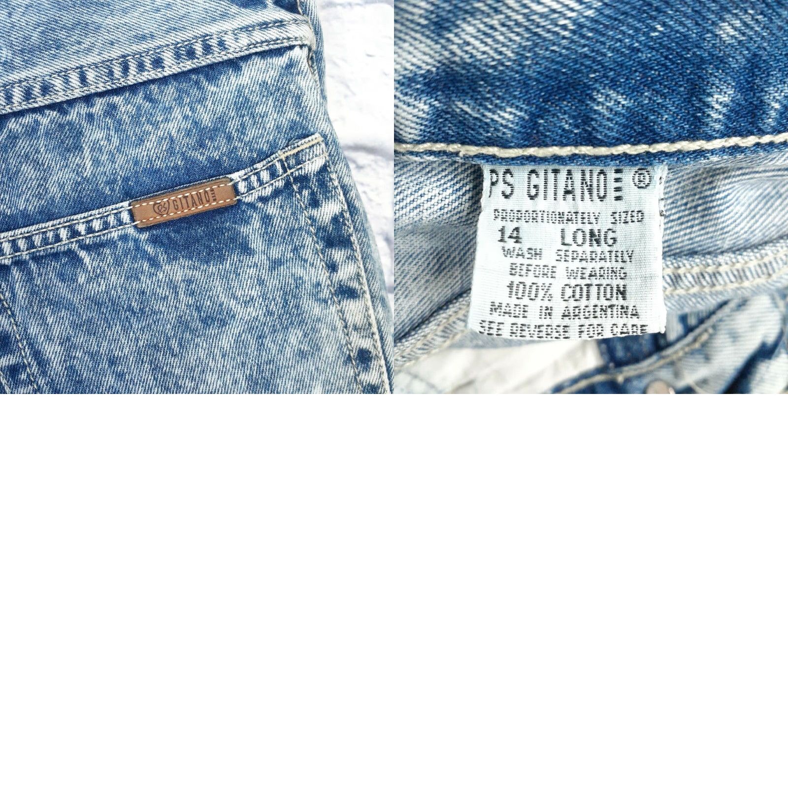 Vintage VINTAGE Gitano Denim Jeans Tapered High Rise Mom Womens 29x31 Long 14 29 Blue Cotton Cotton Denim Regular Rise 90s? Size 29" - 8 Thumbnail