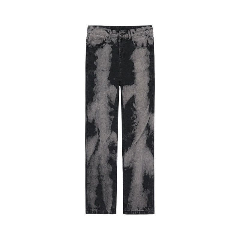 Japanese Brand × Jean Retro loose gradient straight tie dye jeans Size US 32 / EU 48 - 6 Thumbnail