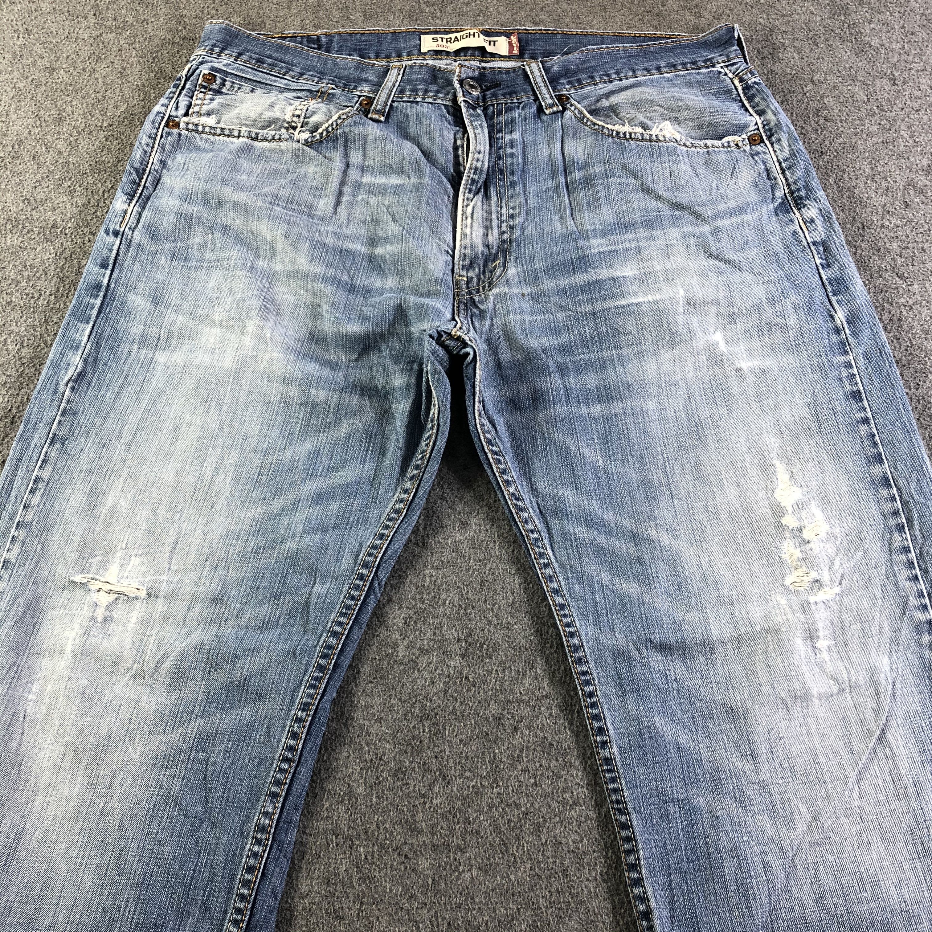 Levi's Vintage Blue Wash Levis 505 Jeans-J4511 Size US 36 / EU 52 - 3 Thumbnail