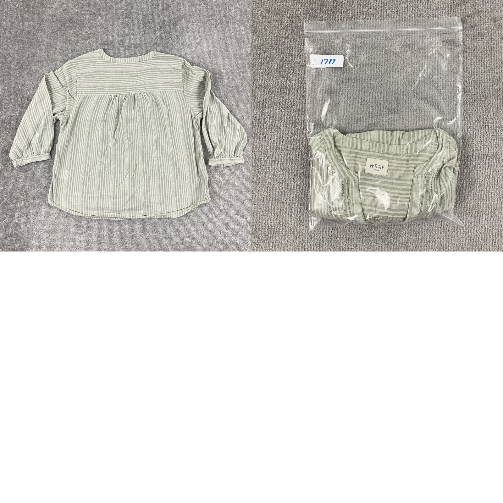 Vintage VINTAGE Wrap London Blouse Top Womens UK 14 US 10 Striped Cotton Casual Summer Spring 2020s Size L / US 10 / IT 46 - 8 Thumbnail