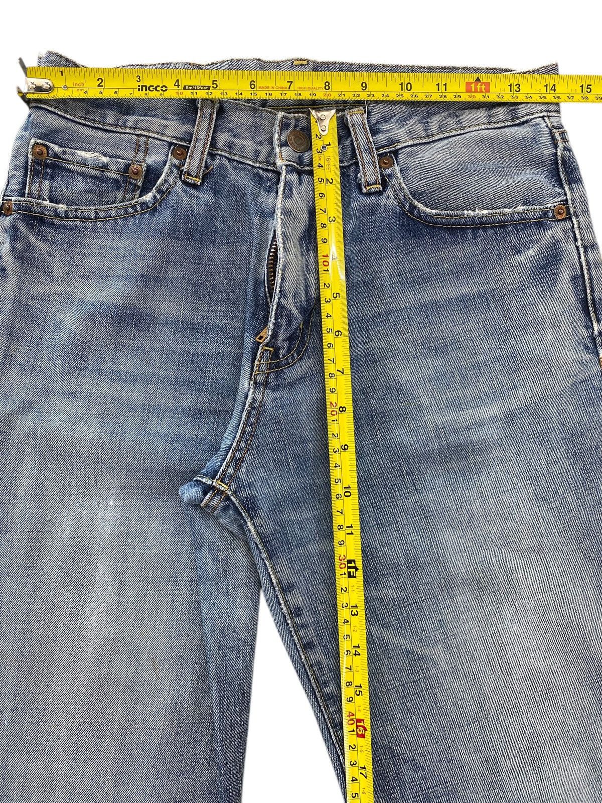 Uniqlo Uniqlo Whiskered Faded Wash Style Straight Leg Jeans Size US 28 / EU 44 - 6 Thumbnail