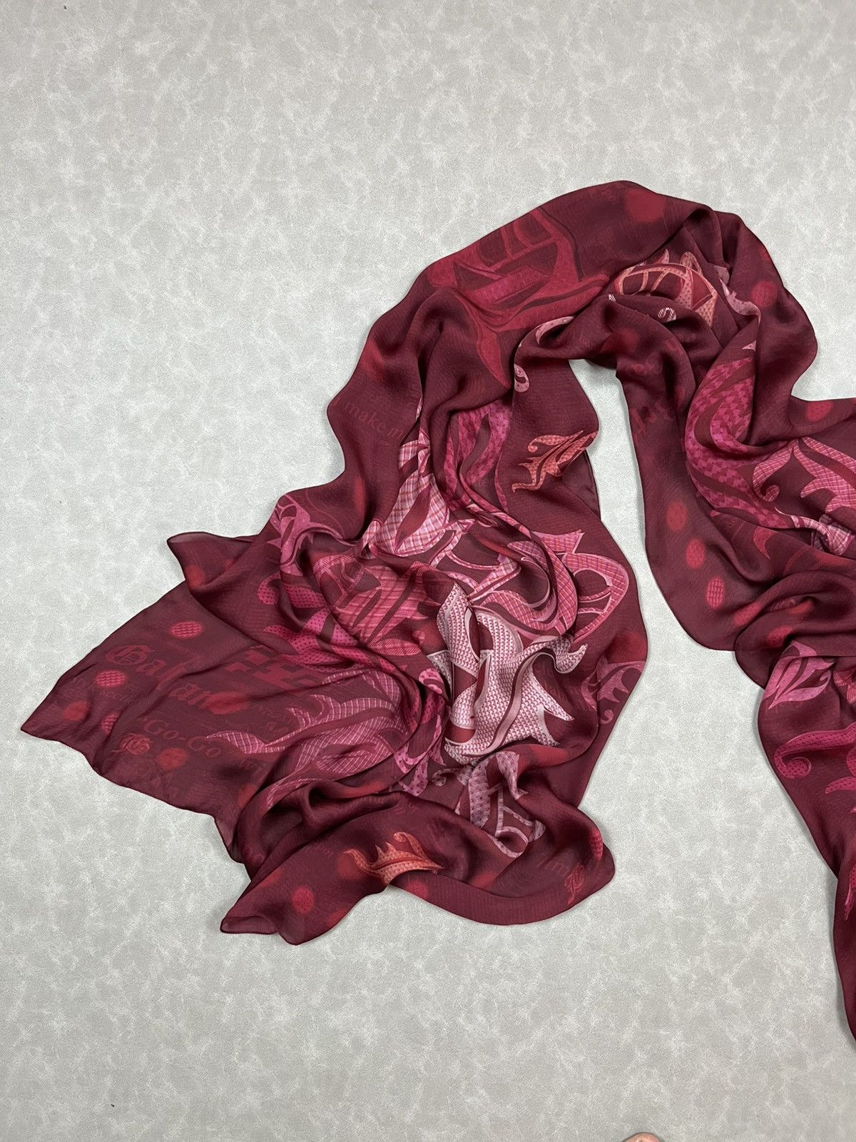 John Galliano Galliano newspaper silk scraft Size ONE SIZE - 7 Thumbnail