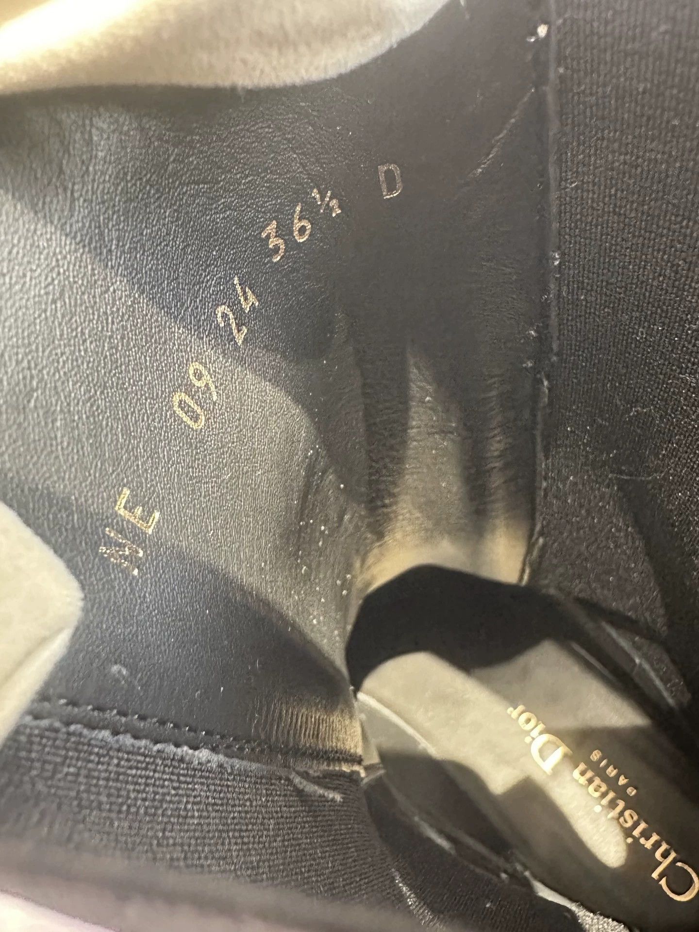 Dior Dior Pre-Owned Black Short Plat Boot 36.5 Toe Scuff Size US 6 / IT 36 - 5 Thumbnail