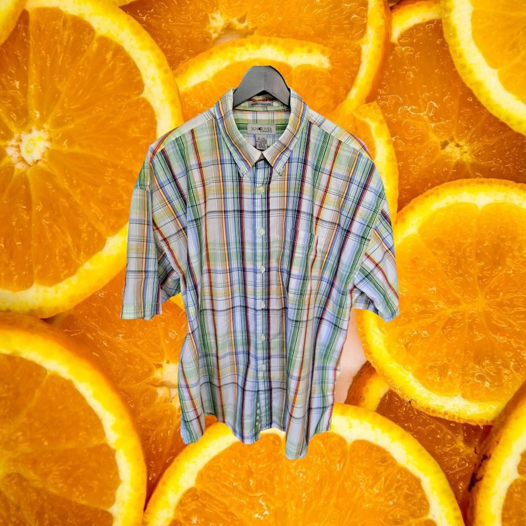 Other Sun River Colorful Plaid Short Sleeve Button Up Wrinkle Resi Size US XL / EU 56 / 4 - 1 Thumbnail