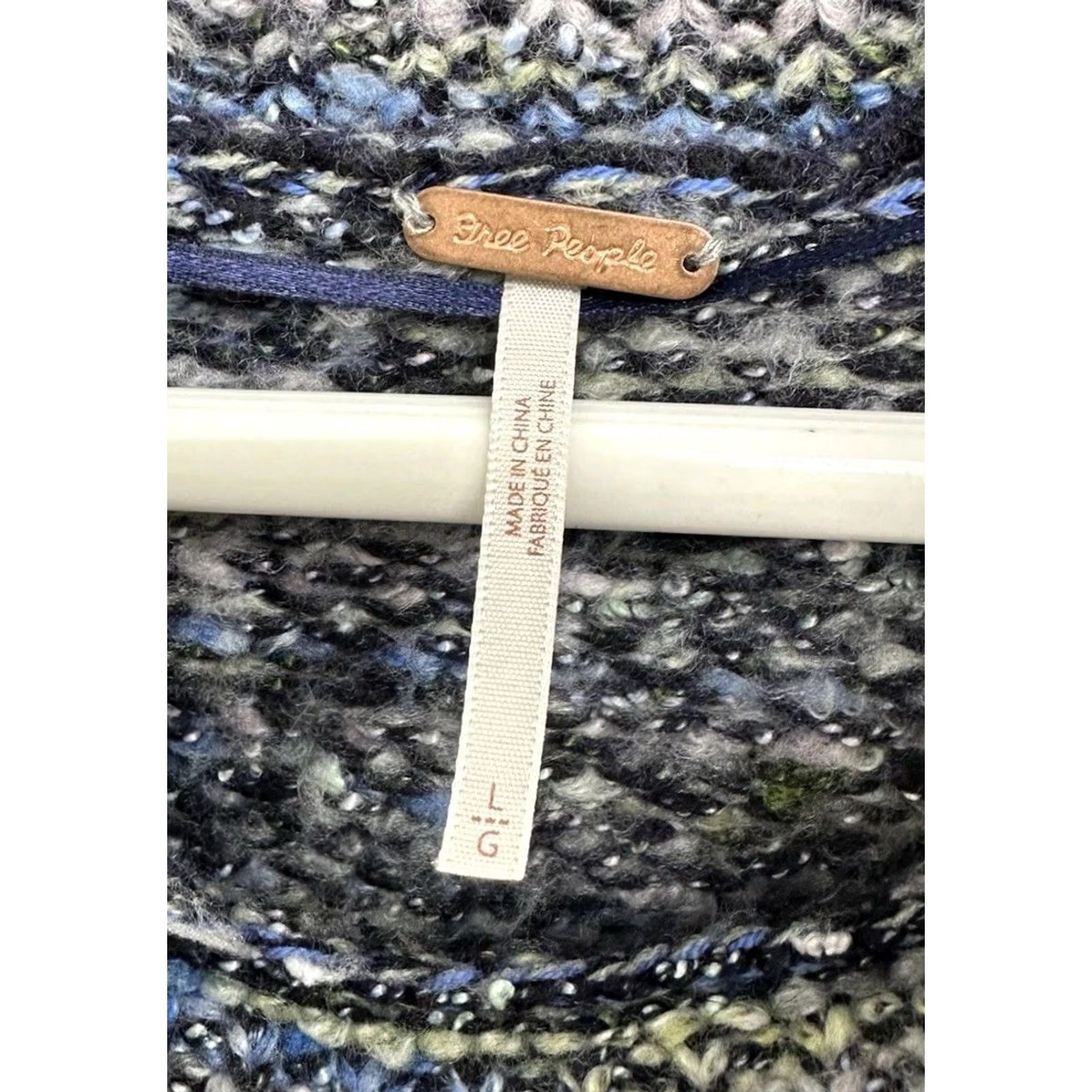 Free People Free People Sweater Pullover Women's L Blue Cotton Candy Pullover Sweater Size L Women Blue Cotton Candy Pullover Sweater 90s Mens Womens Bentley Size L / US 10 / IT 46 - 6 Thumbnail