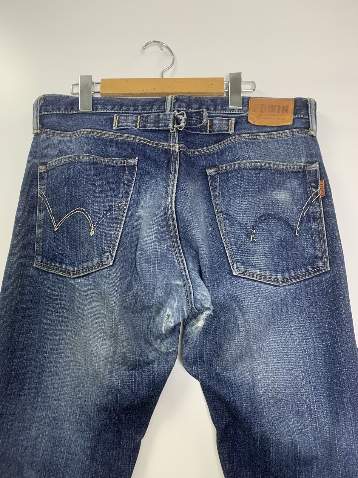 Edwin × Vintage Vintage Edwin distress jeans Size US 32 / EU 48 - 9 Thumbnail