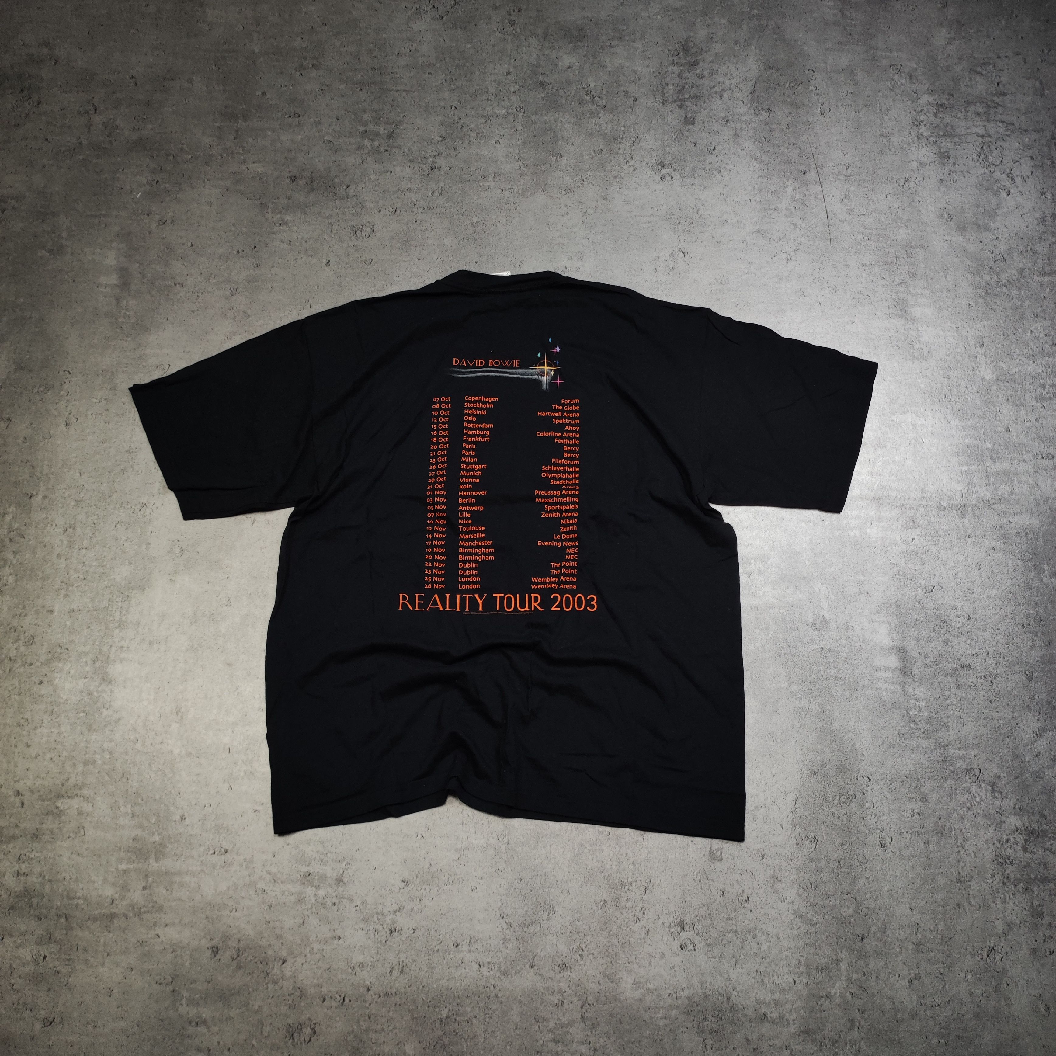 Band Tees × Vintage Vintage RARE OG 2003 David Bowie Reality Tour Promo Tee Size US XL / EU 56 / 4 - 6 Thumbnail