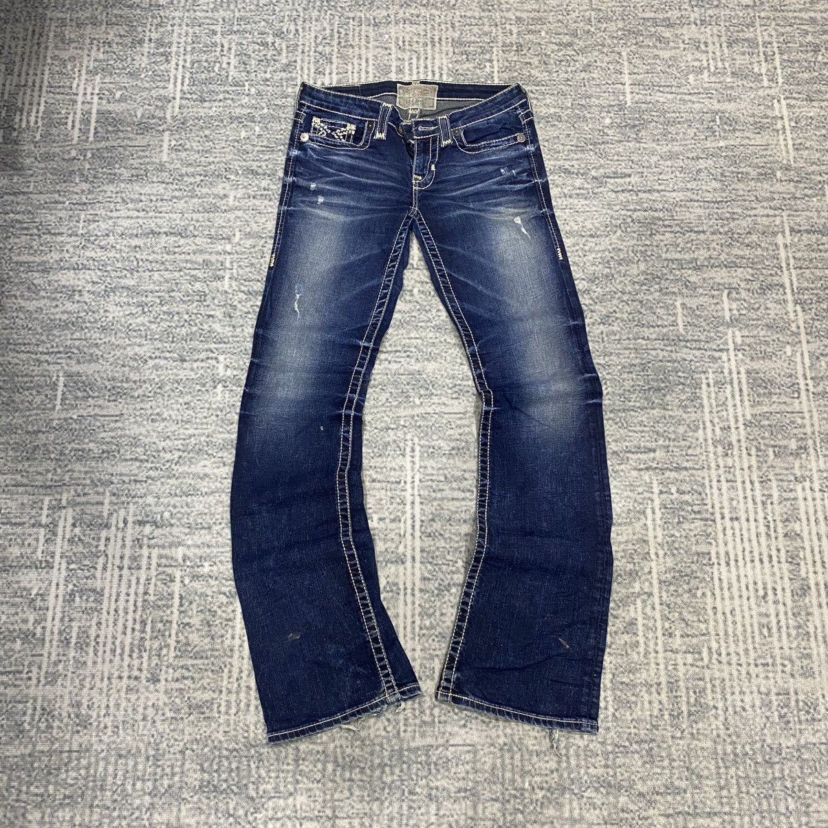 Japanese Brand Flared🔥 Big Star Bootcut Jeans Punk Size US 30 / EU 46 - 2 Thumbnail
