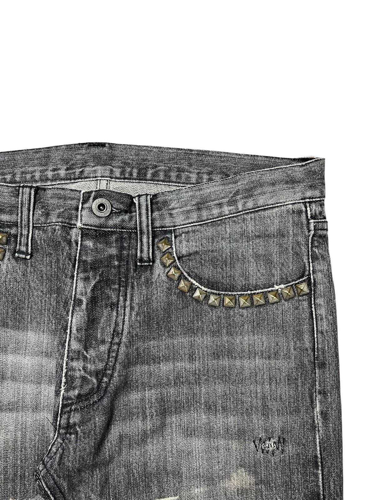 BUFFALO BOBS 2000s Edge Rupet - Rockstar Ripped Denim Pants Size US 29 - 7 Thumbnail