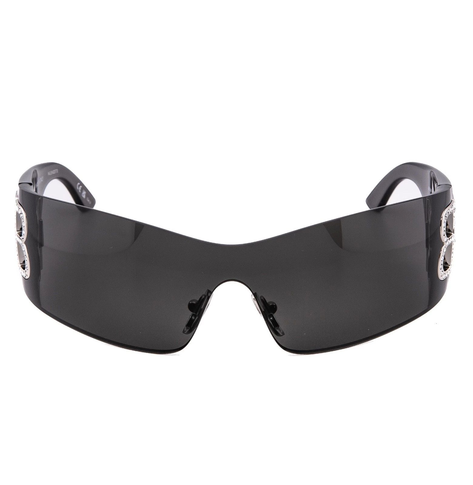 Balenciaga BALENCIAGA BB0359S 0359 BOSSY MASK Wrap Black Sunglasses 005 Size ONE SIZE - 5 Thumbnail