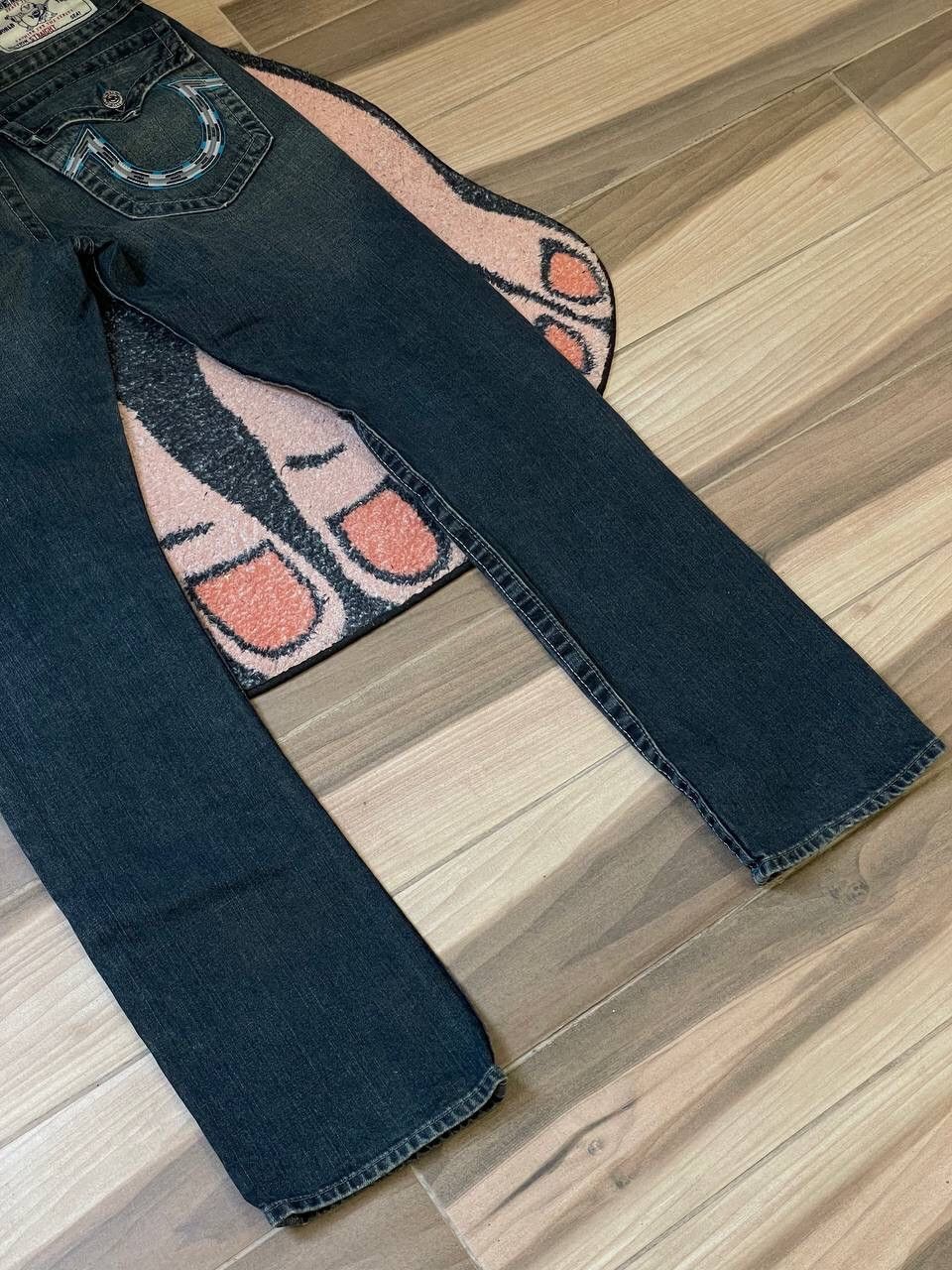 True Religion × Vintage TRUE RELIGION DISTRESSED DENIM Y2K JEANS Size US 30 / EU 46 - 8 Thumbnail