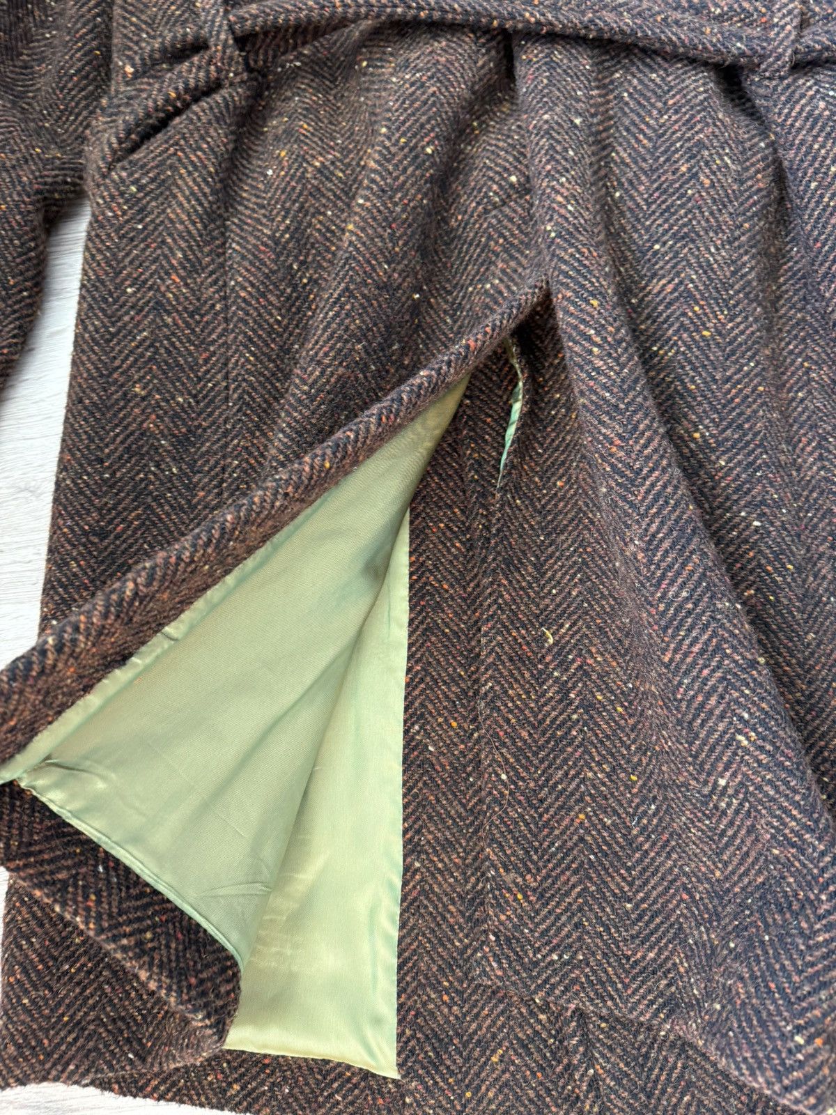 East Harbour Surplus East Harbour Surplus Belted Herringbone Wool Alpaca Coat Size US M / EU 48-50 / 2 - 15 Thumbnail