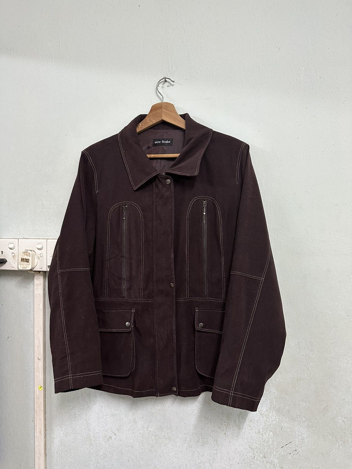 Japanese Brand 👹Vintage Etre Furbe Rare Design Utility Jacket Size US M / EU 48-50 / 2 - 1 Thumbnail