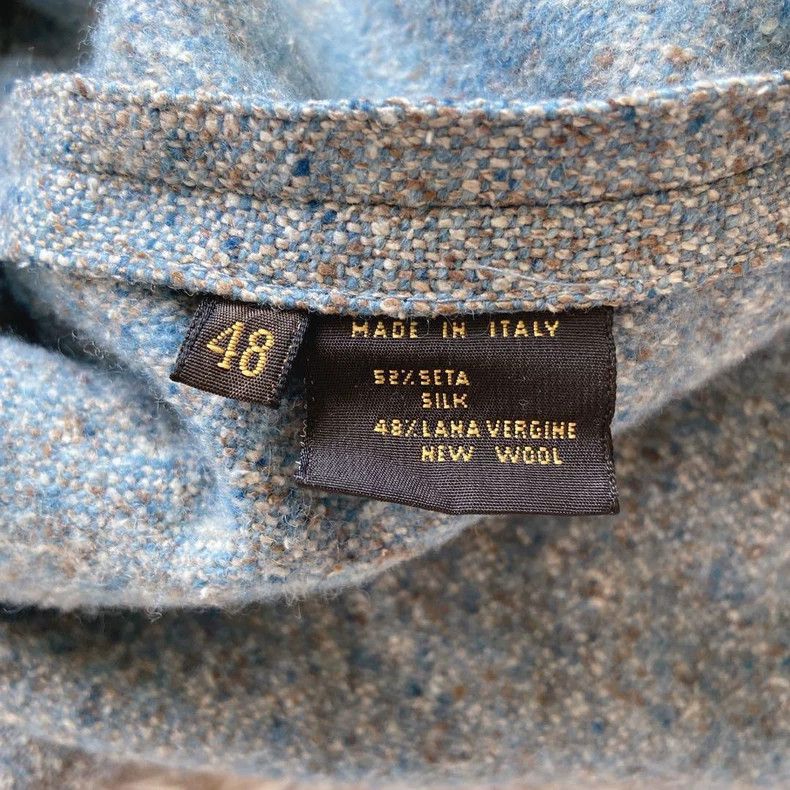 Loro Piana LORO PIANA Bluish gray tweed shirt jacket Size XXL / US 16-18 / IT 52-54 - 8 Thumbnail