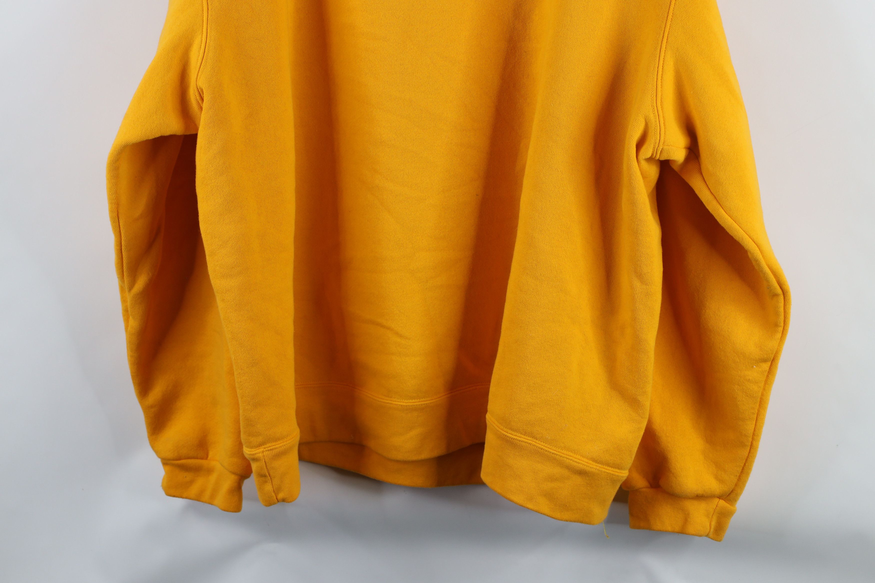 Vintage Vintage 90s Streetwear Heavyweight Hoodie Sweatshirt Yellow Size US XXL / EU 58 / 5 - 11 Thumbnail