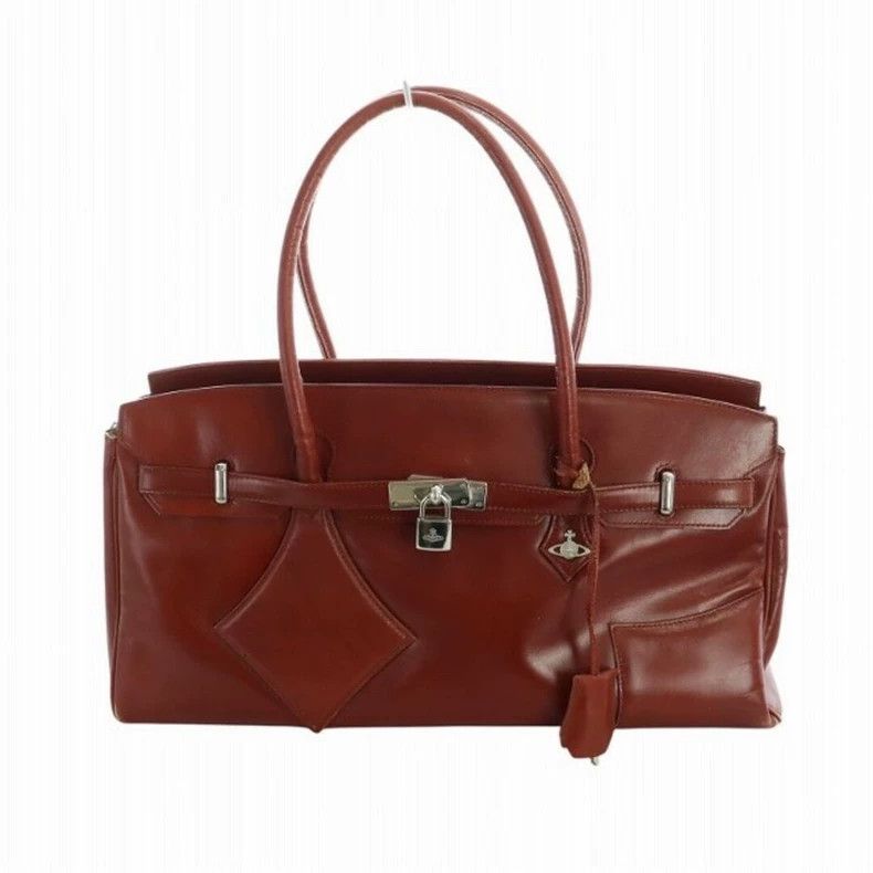 Vivienne Westwood Vivienne Westwood Red brown Nanjing lock platinum bag Size ONE SIZE - 1 Thumbnail