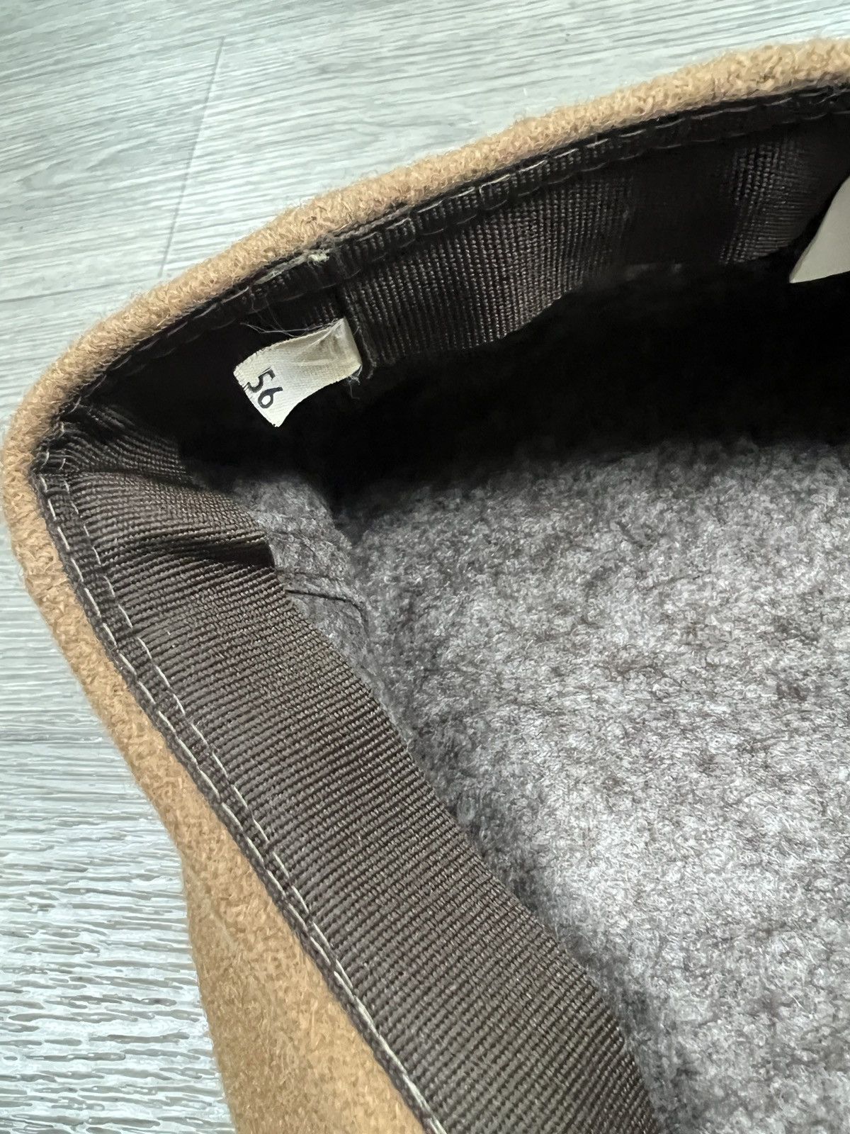 Lacoste Lacoste Unisex Wool Flat Cap Beret Hat Light Brown size 56 Size ONE SIZE - 7 Thumbnail