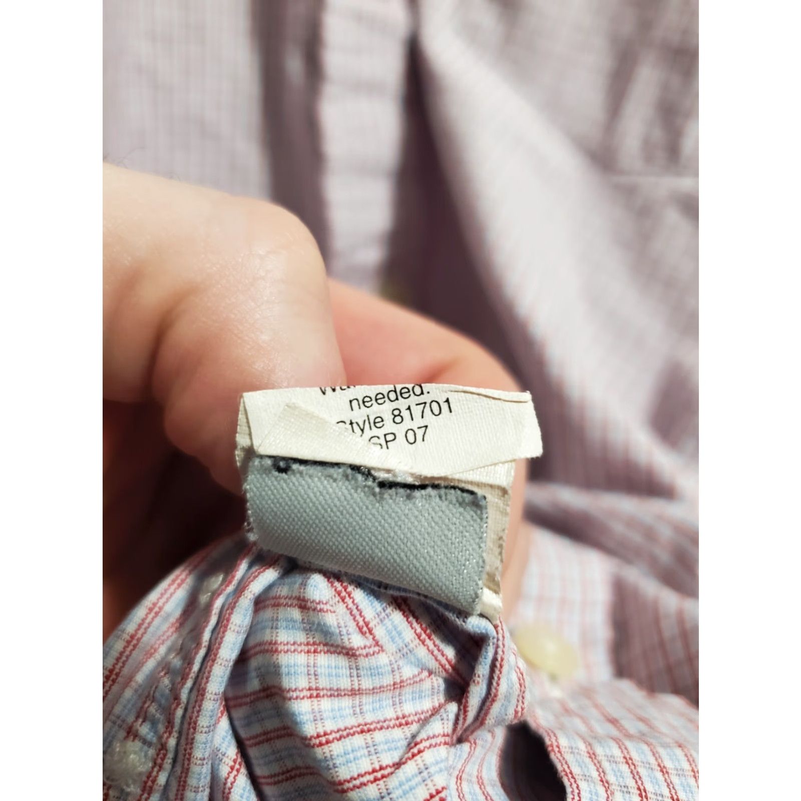 J.Crew J.CREW Shirt Mens Medium Long Sleeve Button-Up 2 Ply Cotton Checkered White Red Size US M / EU 48-50 / 2 - 7 Thumbnail