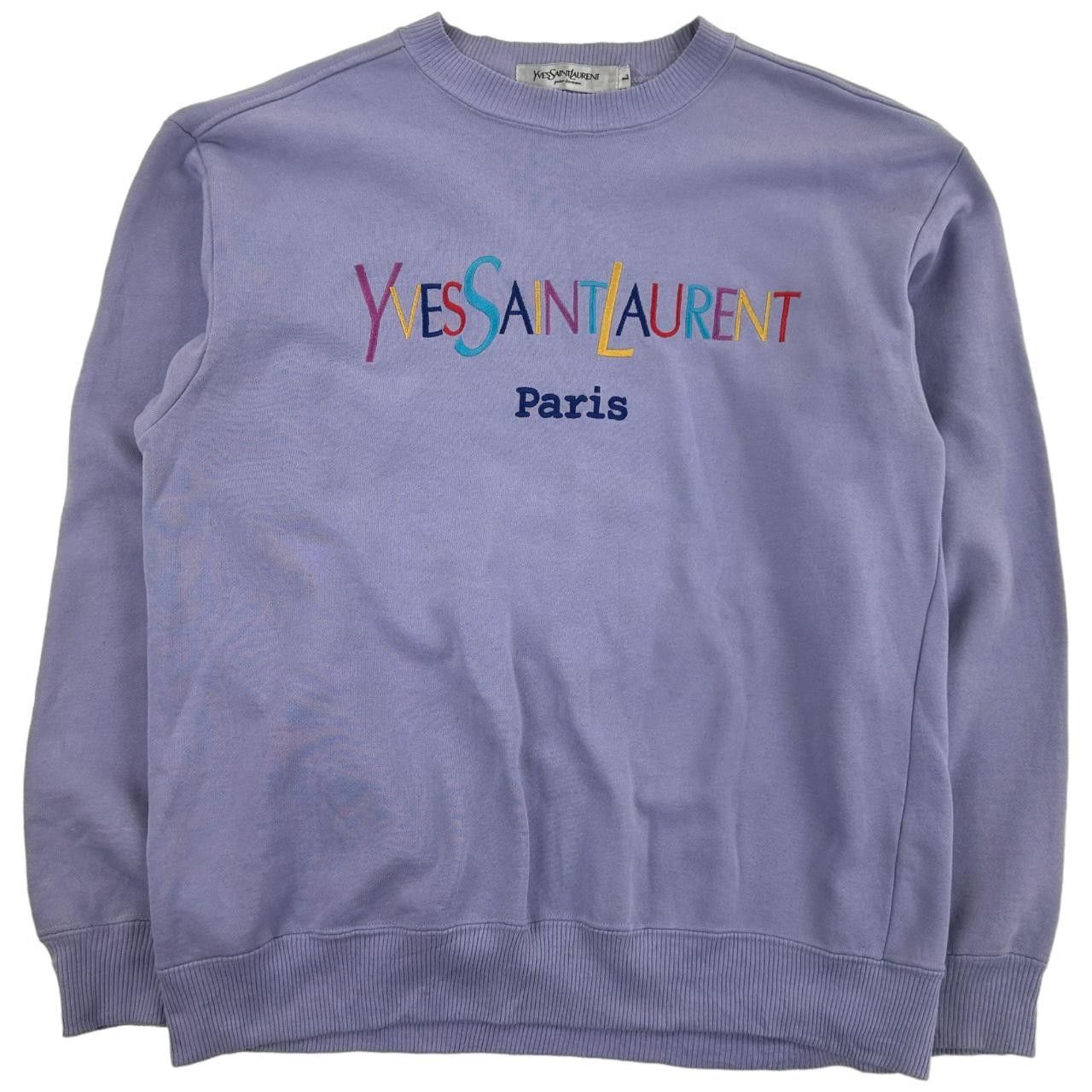 Vintage Yves Saint Laurent Rainbow Sweatshirt Size S