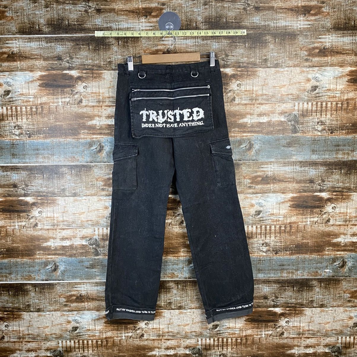 DL Slash Number Black Cargo Multipocket Pants #C1258