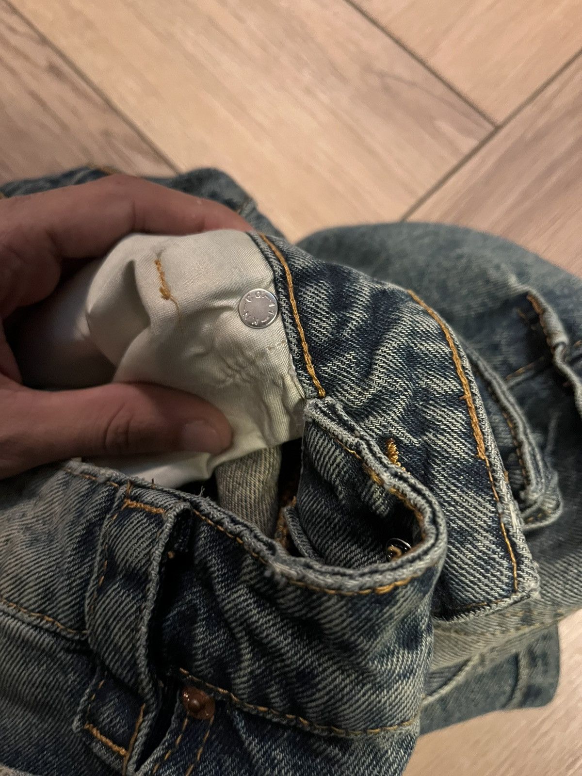 Other 11KN Cargo Denim Jeans – Washed Blue Size US 30 / EU 46 - 7 Thumbnail