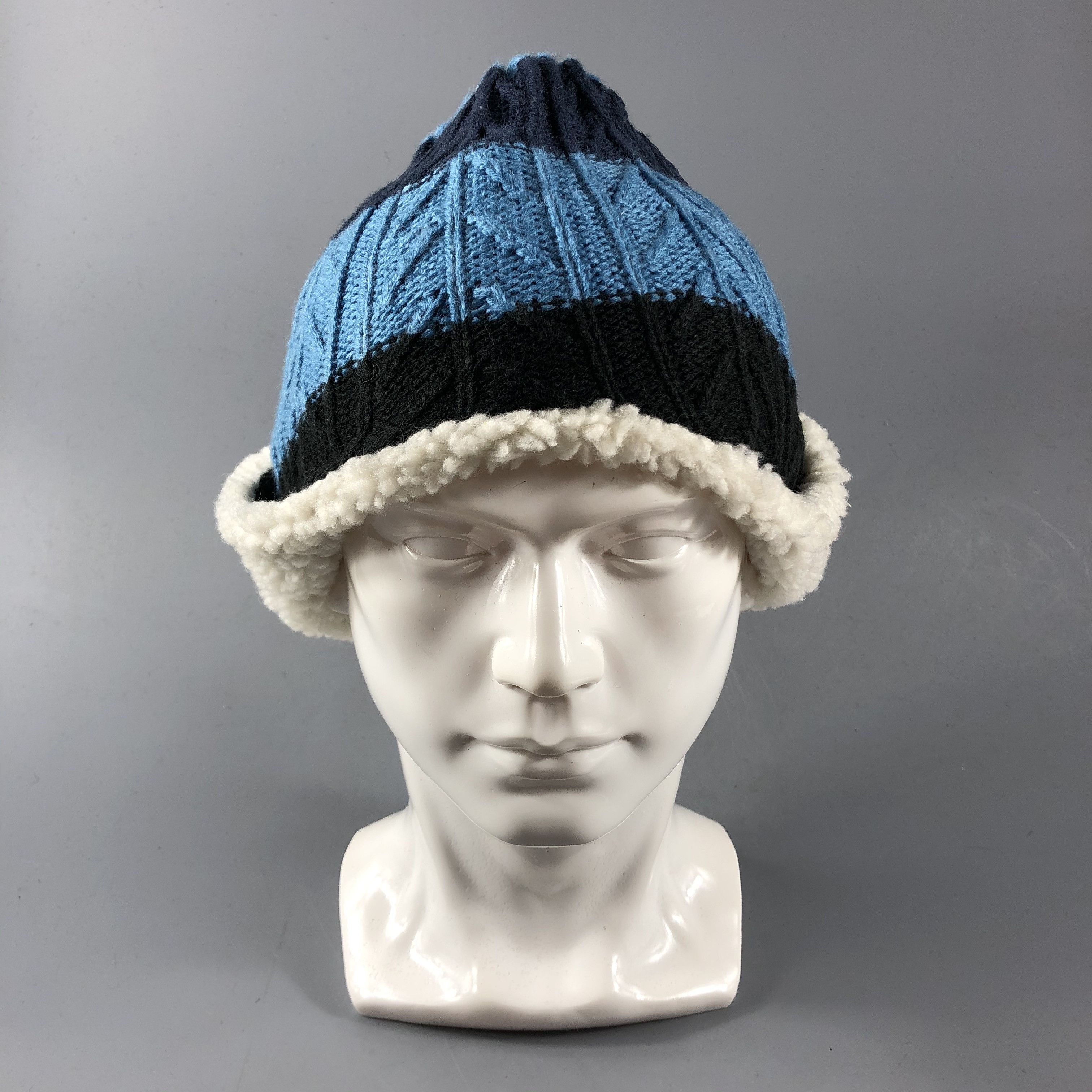 Vintage Ushanka Cable Knit Earflap Beanie Snowcap Snow Hat B770 Size ONE SIZE - 3 Thumbnail