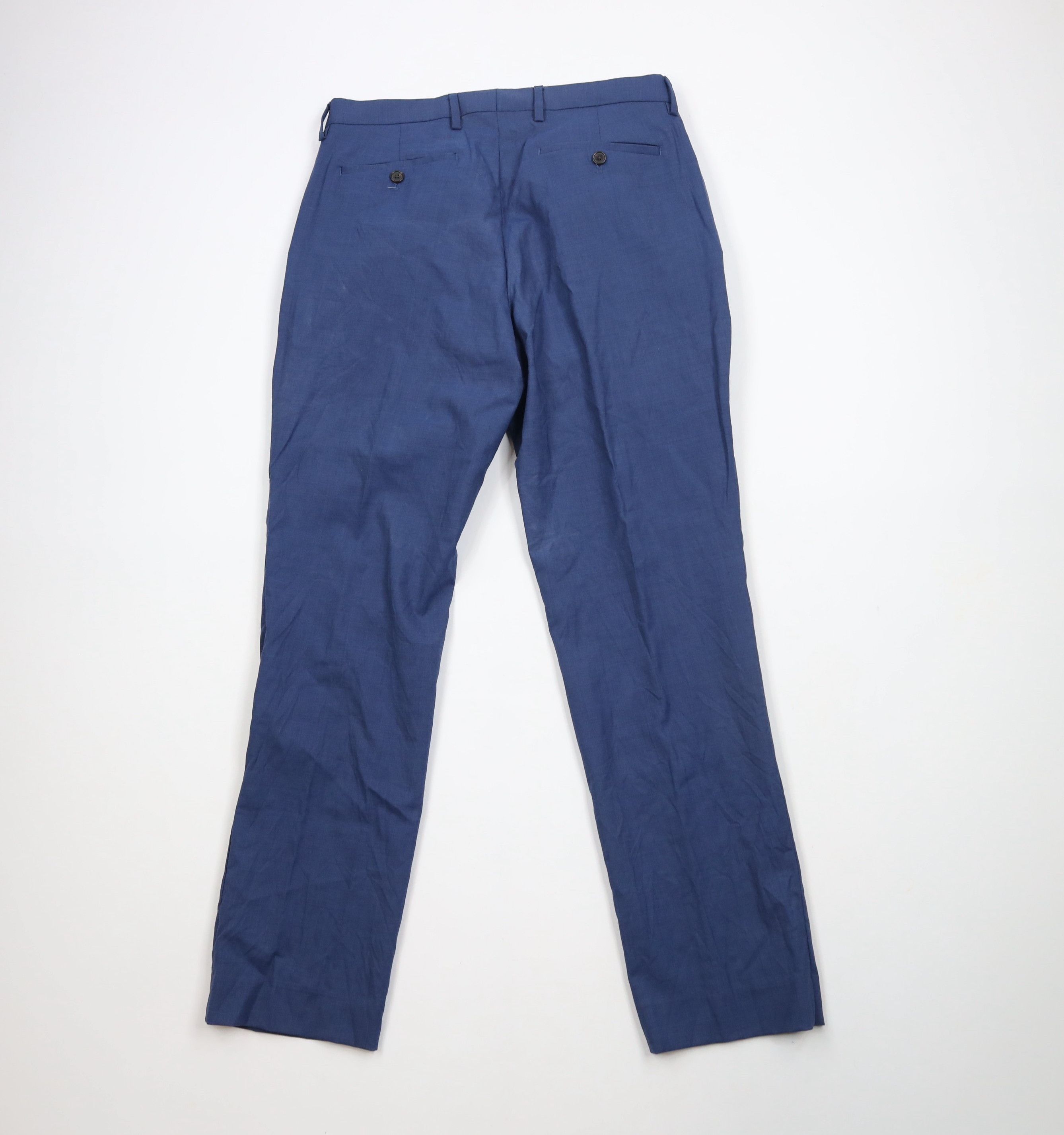 Banana Republic × Vintage Banana Republic Wool Blend Chino Pants Trousers Blue Size US 32 / EU 48 - 8 Thumbnail
