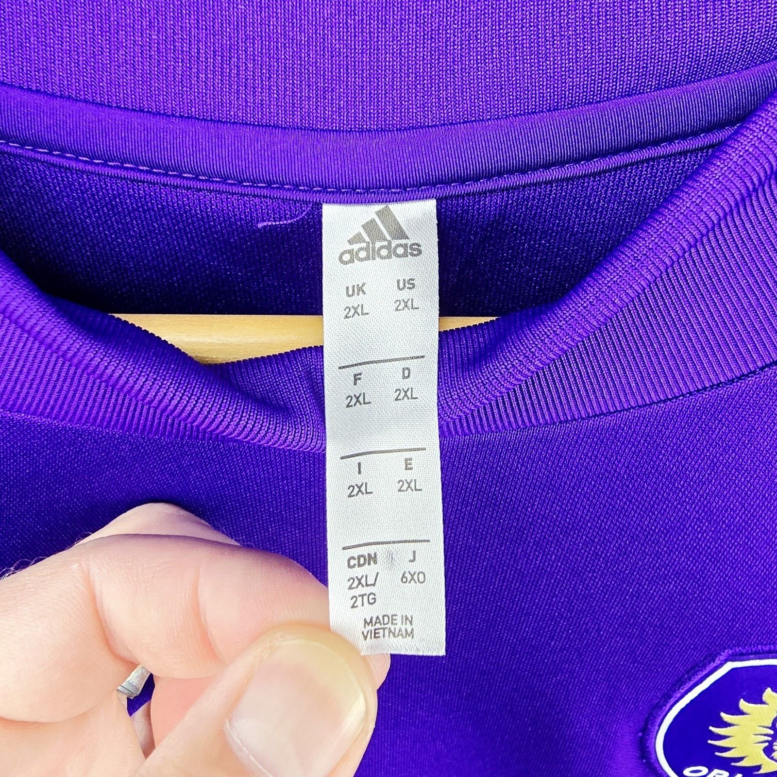 Adidas Orlando City SC Adidas Jersey Mens XXL Purple MLS Soccer Size US XXL / EU 58 / 5 - 7 Thumbnail