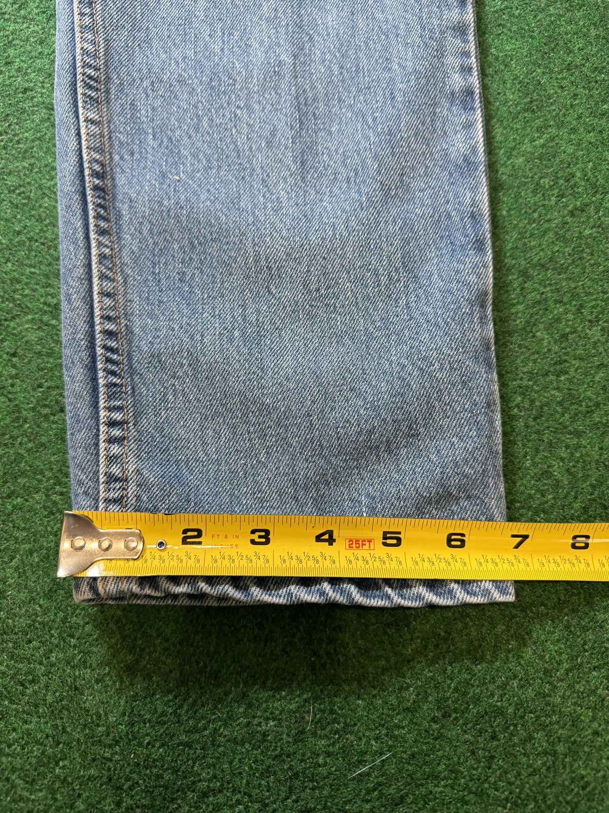 Levi's Vintage Clothing Vtg 90s Y2K Levi’s 550 Relaxed Fit Taper Light Wash Jeans Size 30" / US 8 / IT 44 - 9 Thumbnail