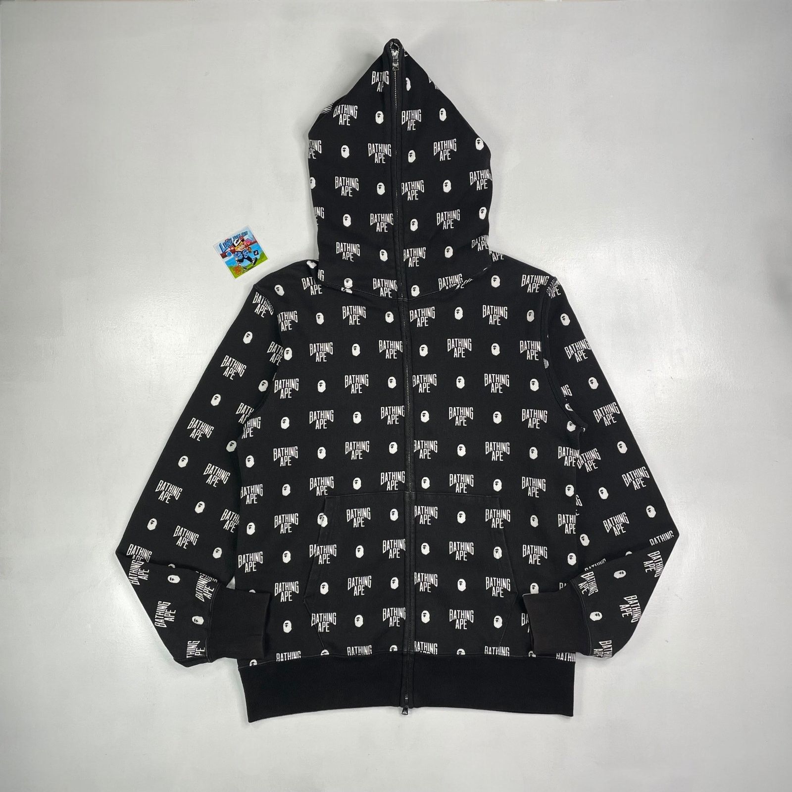 Bape × Undefeated Undefeated × BAPE HEAD LOGO full zip hoodie a